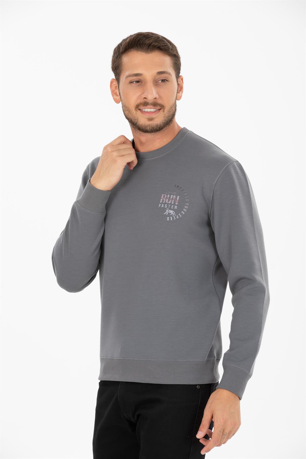 Yuvarlak Yaka Sweatshirt 