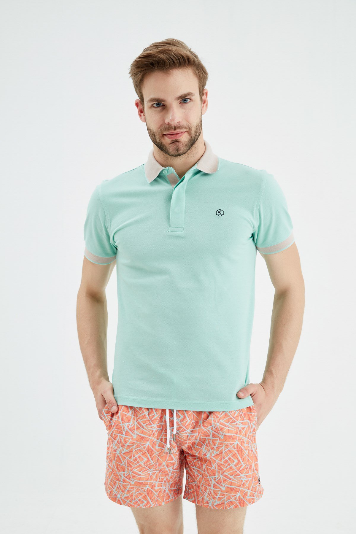 Denny Dad- Yeşil Polo Yaka T-shirt