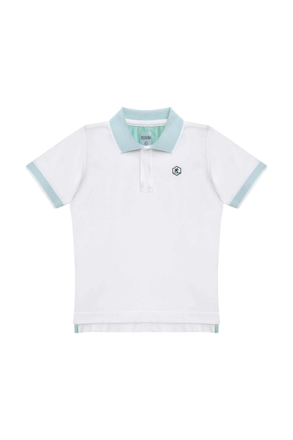 Denny Kids - Beyaz Polo Yaka T-shirt