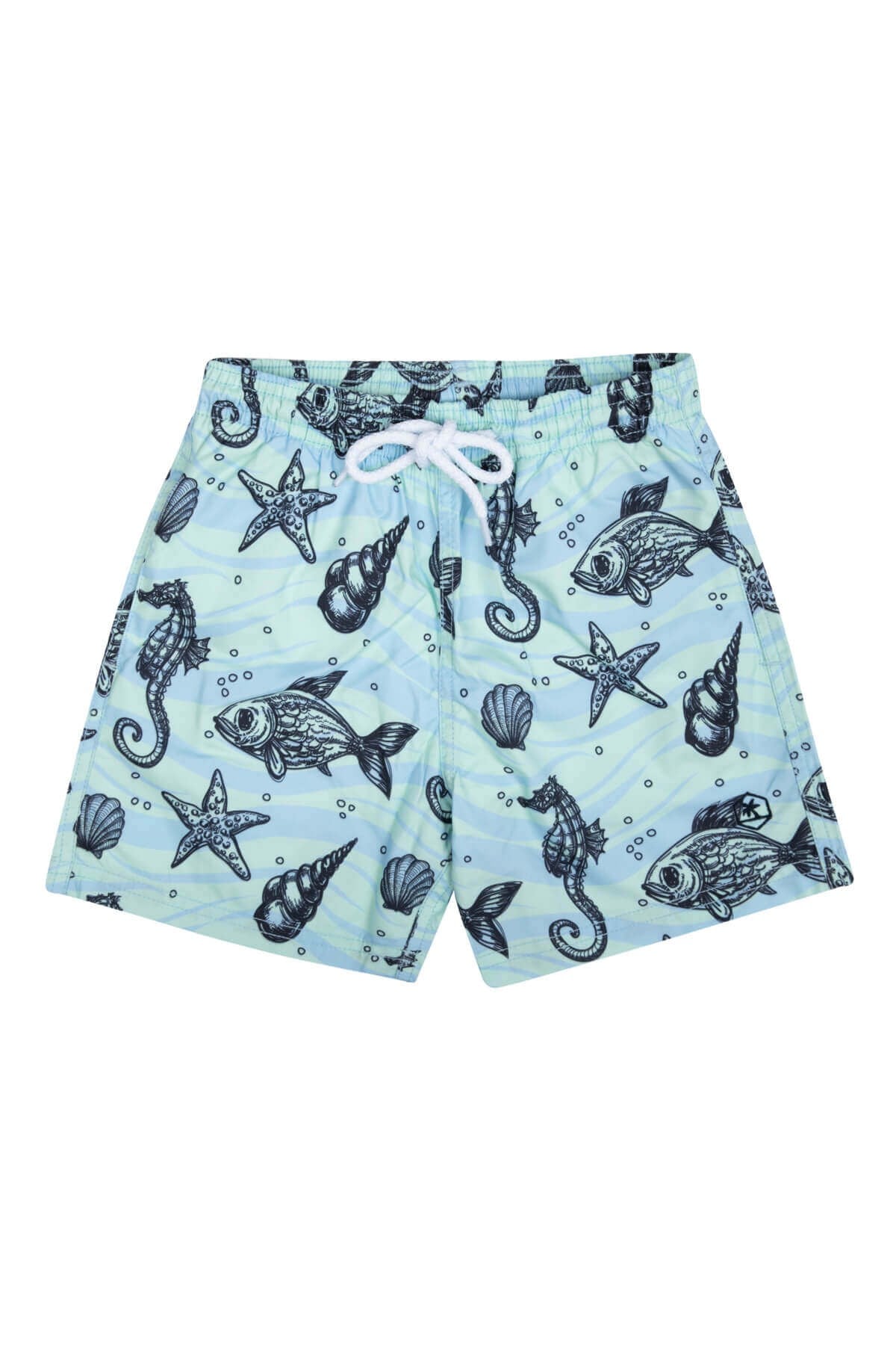 Lue Kids - Desenli çocuk deniz şortu