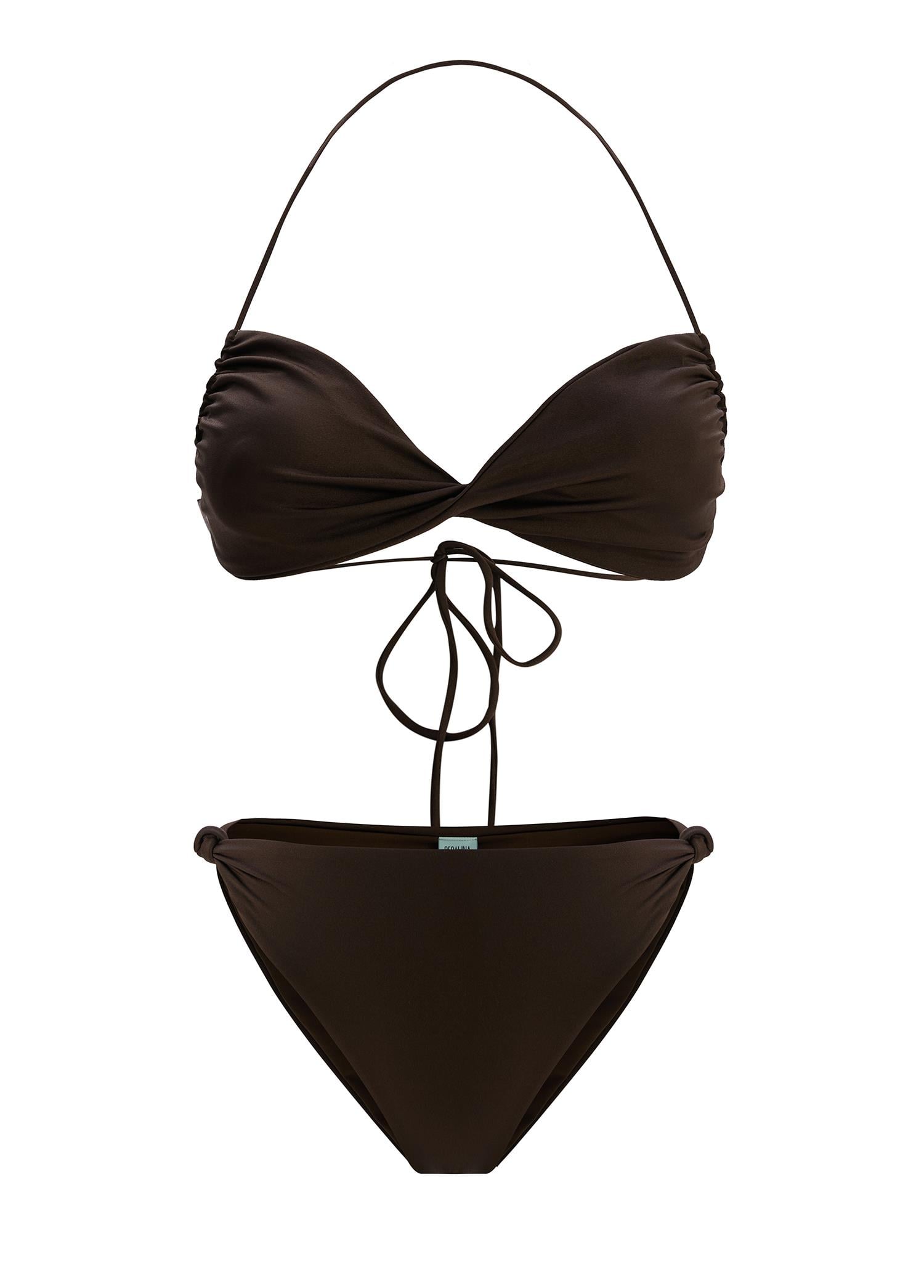 Sophia Kahverengi Twist Kadın Bikini Takımı
