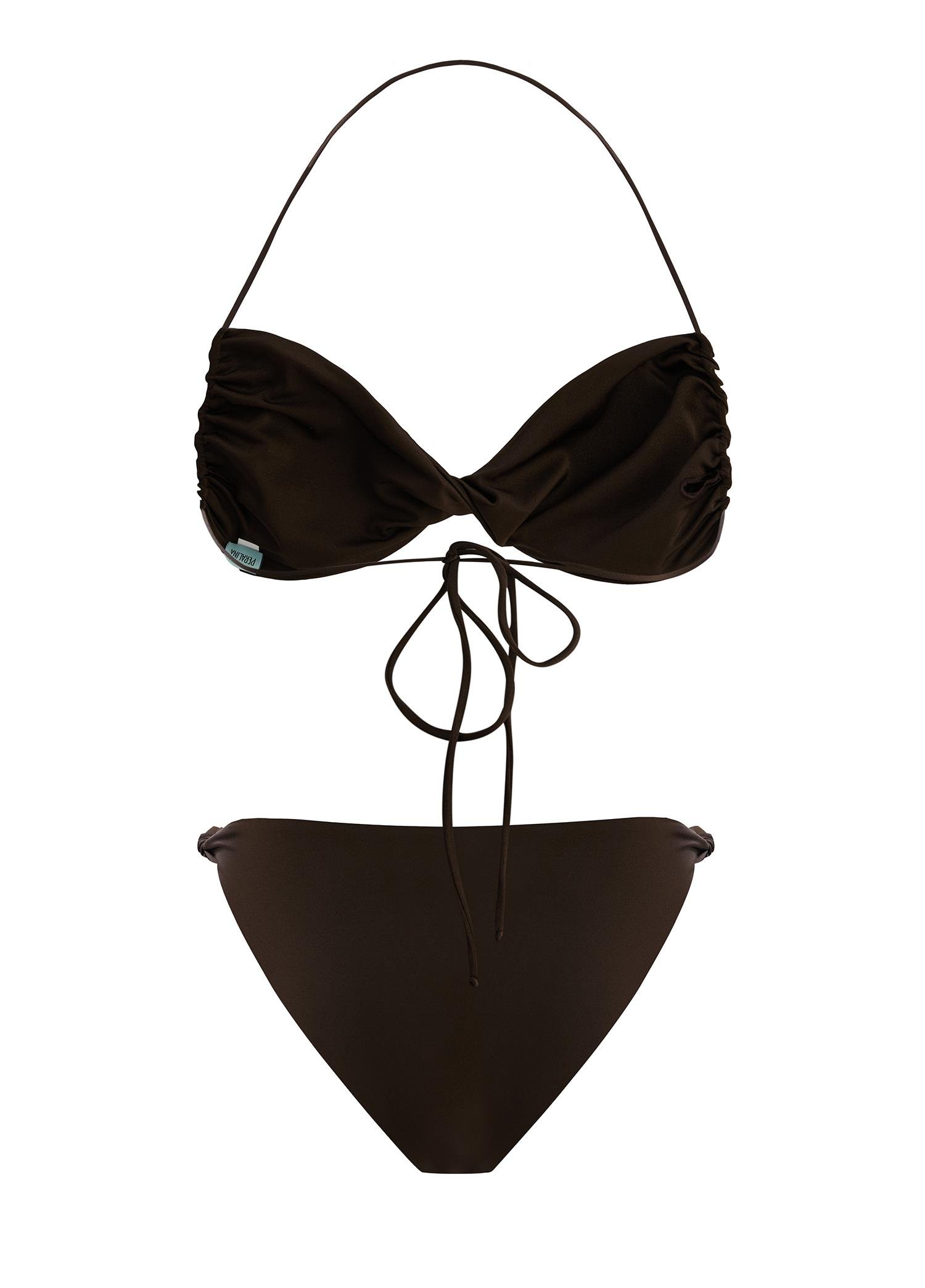 Sophia Kahverengi Twist Kadın Bikini Takımı
