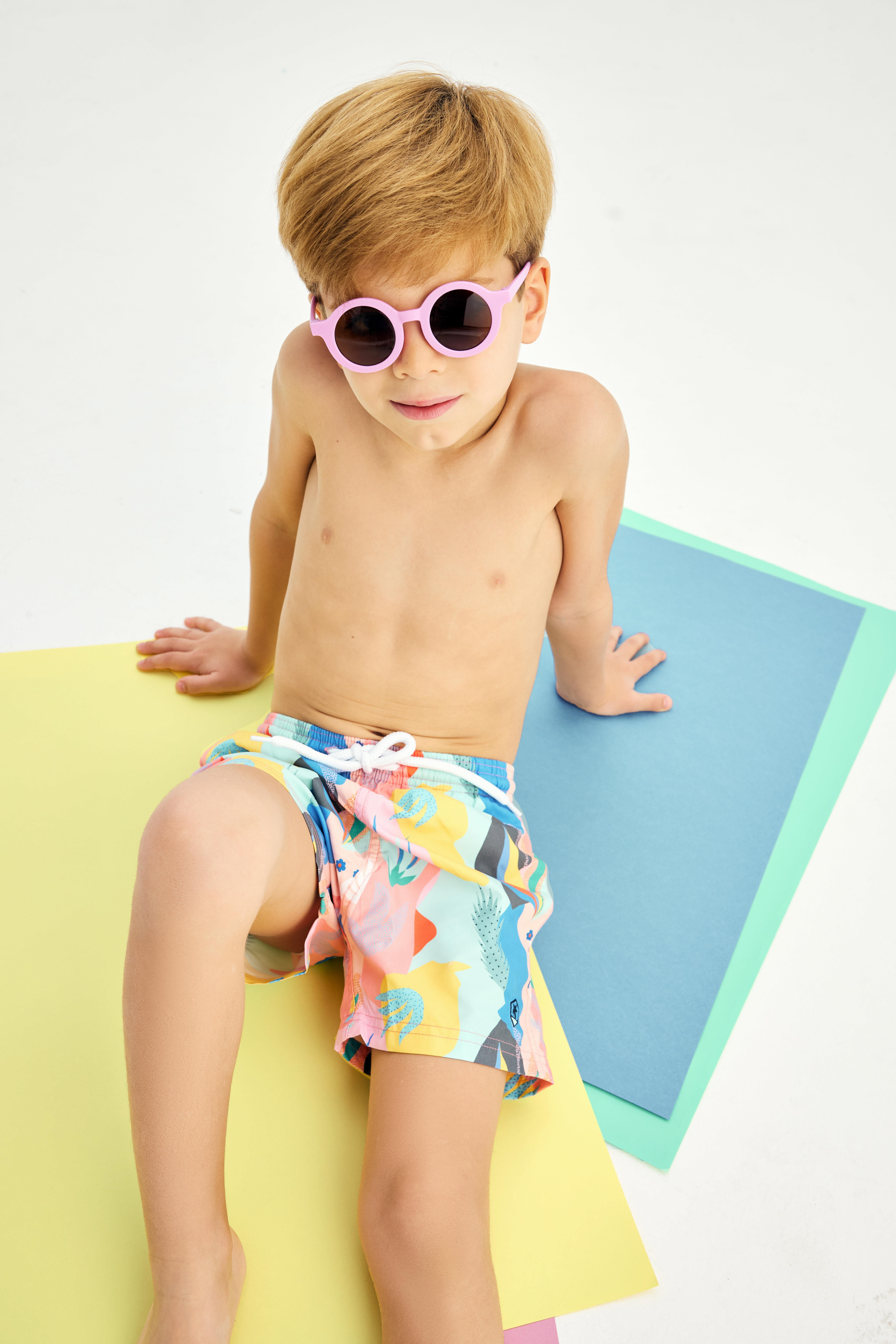 Vince Kids Canlı Renkli Deniz Şortu