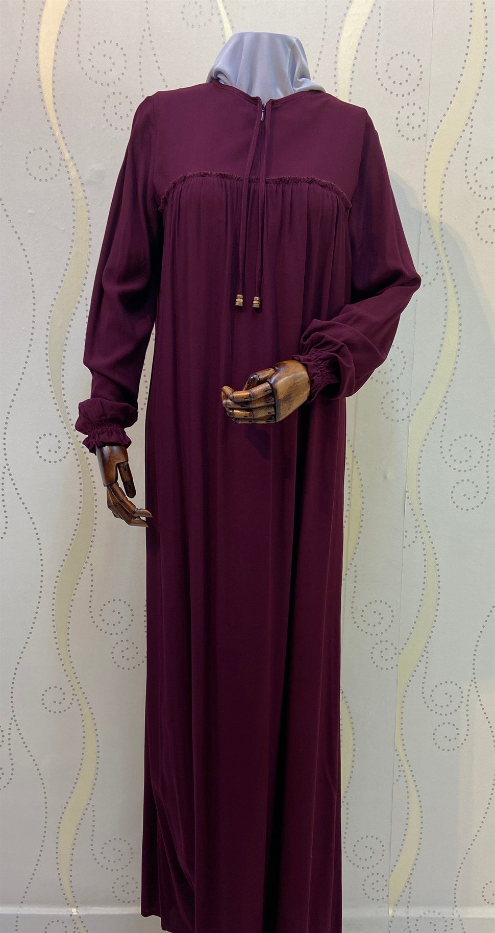 İnci Robalı Kiremit Elbise Elbise