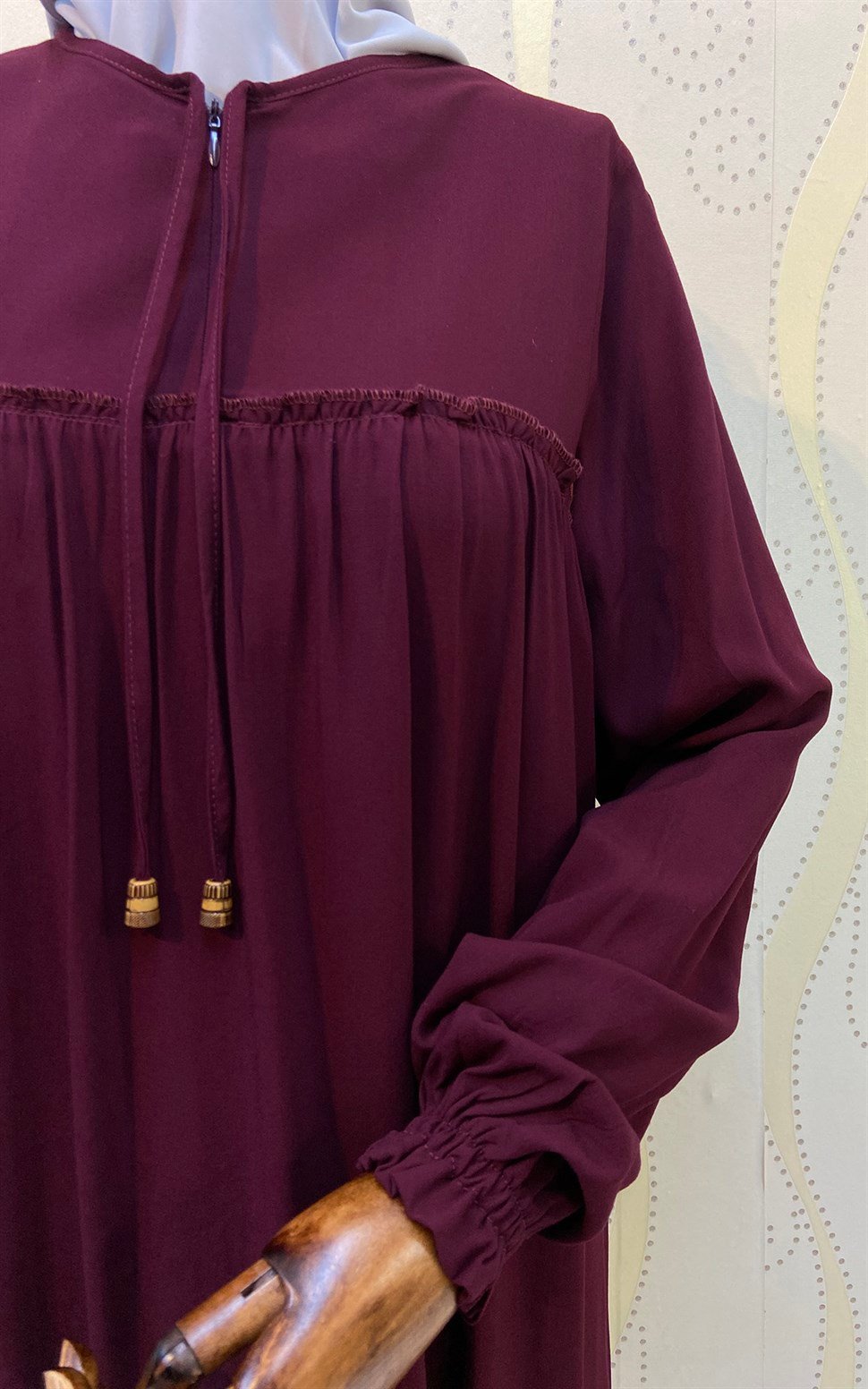 İnci Robalı Kiremit Elbise Elbise