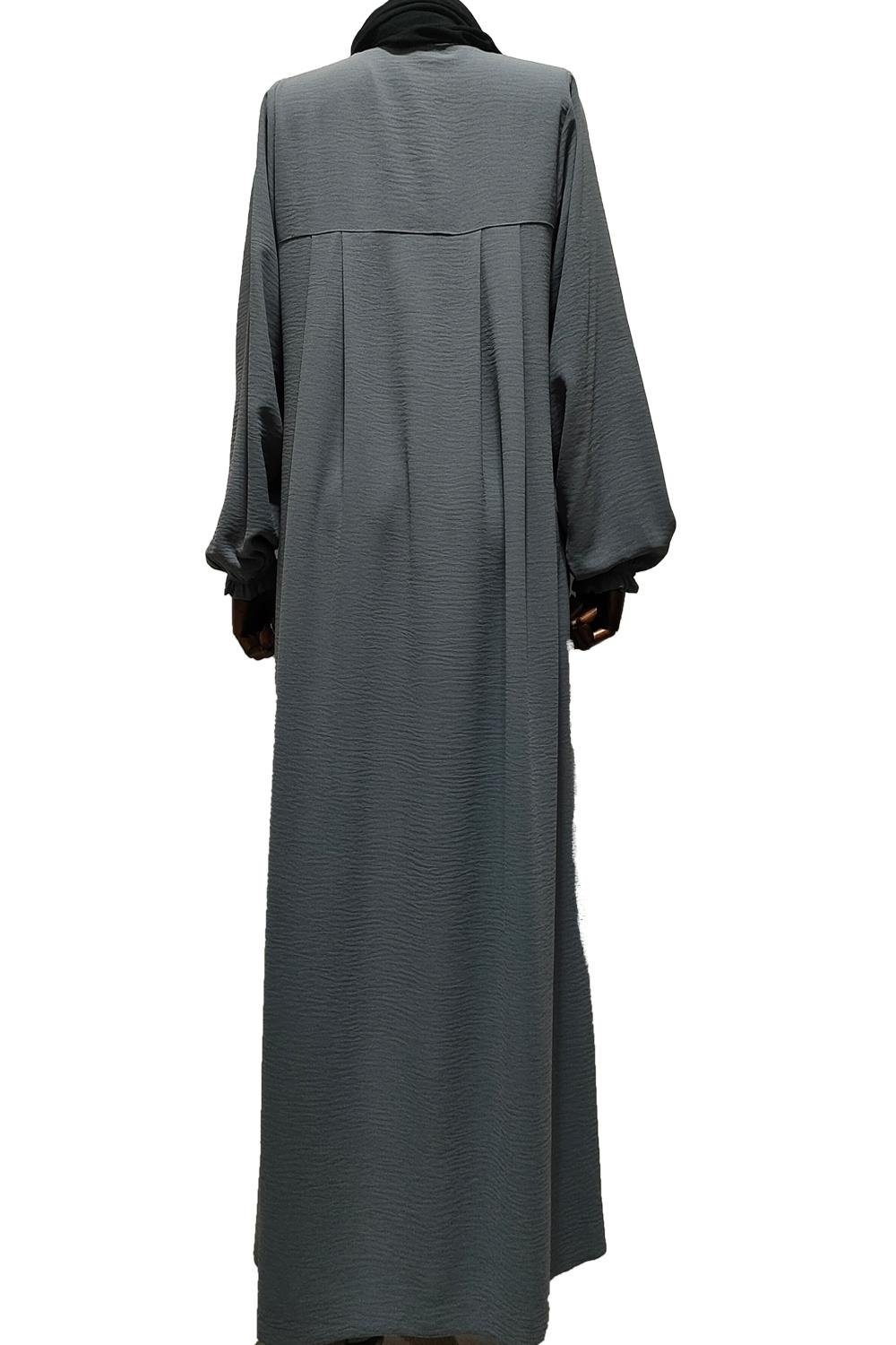 DÜZ ROBALI ELBİSE AEROBİN - GRİ Elbise