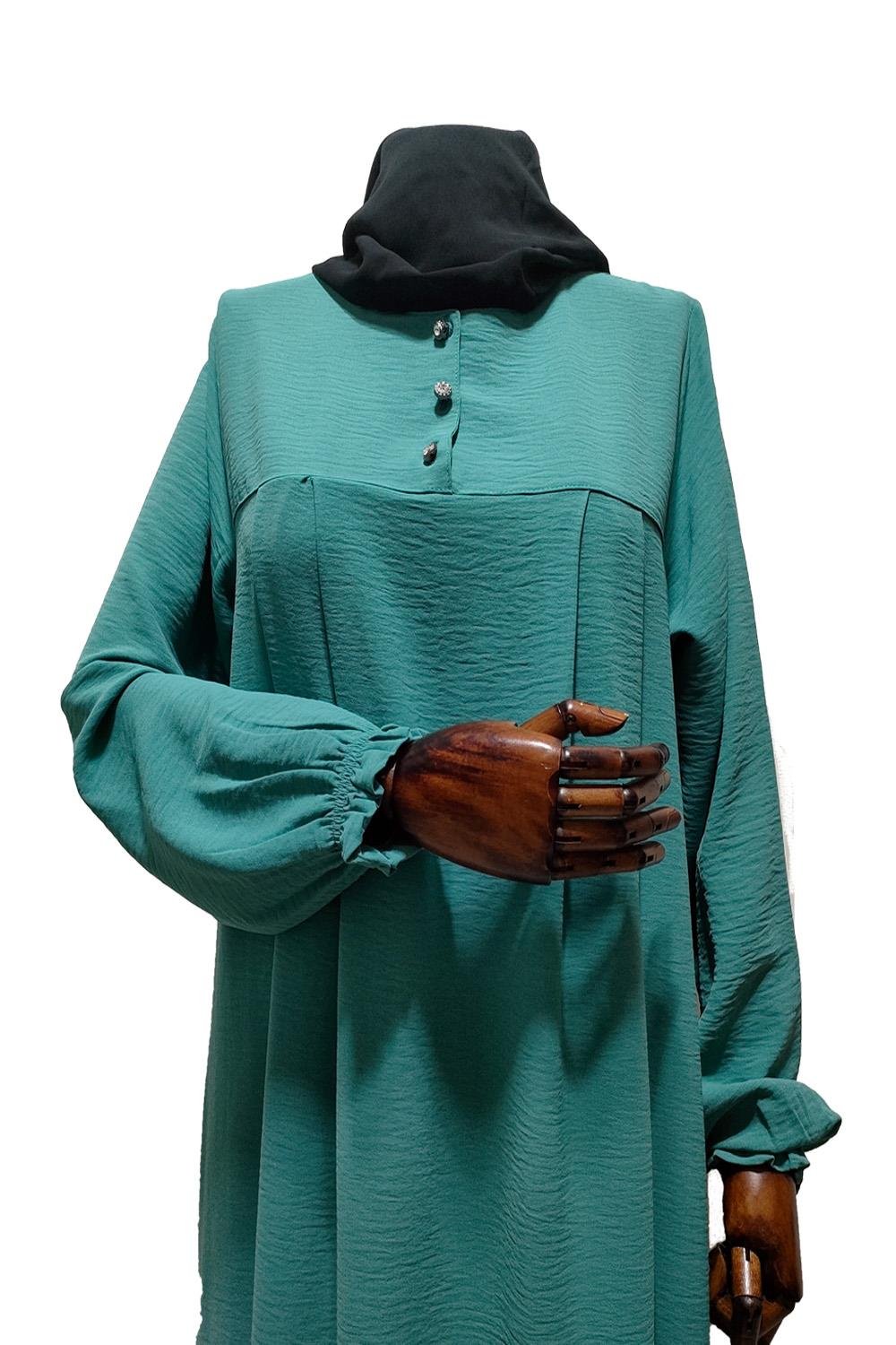 DÜZ ROBALI ELBİSE AEROBİN - MİNT Elbise