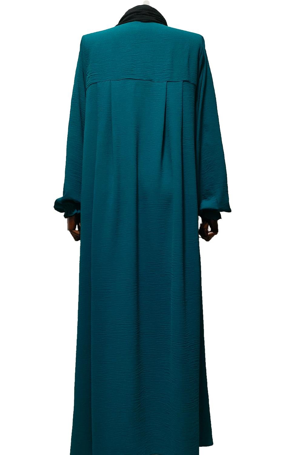 DÜZ ROBALI ELBİSE AEROBİN - PETROL Elbise