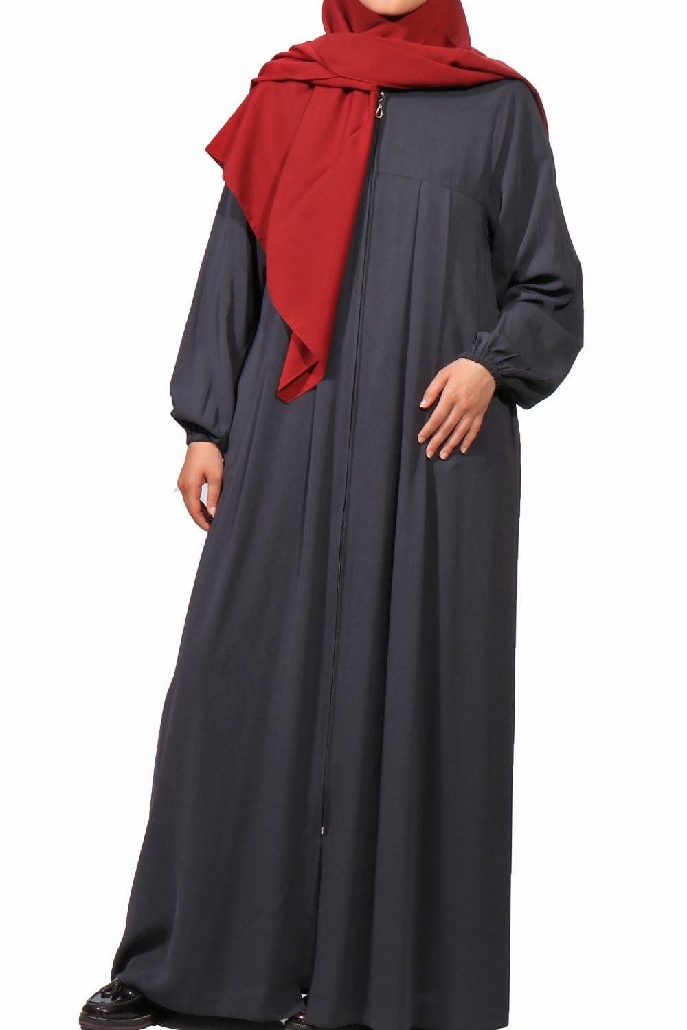 Düz Robalı Ferace - Füme  Ferace