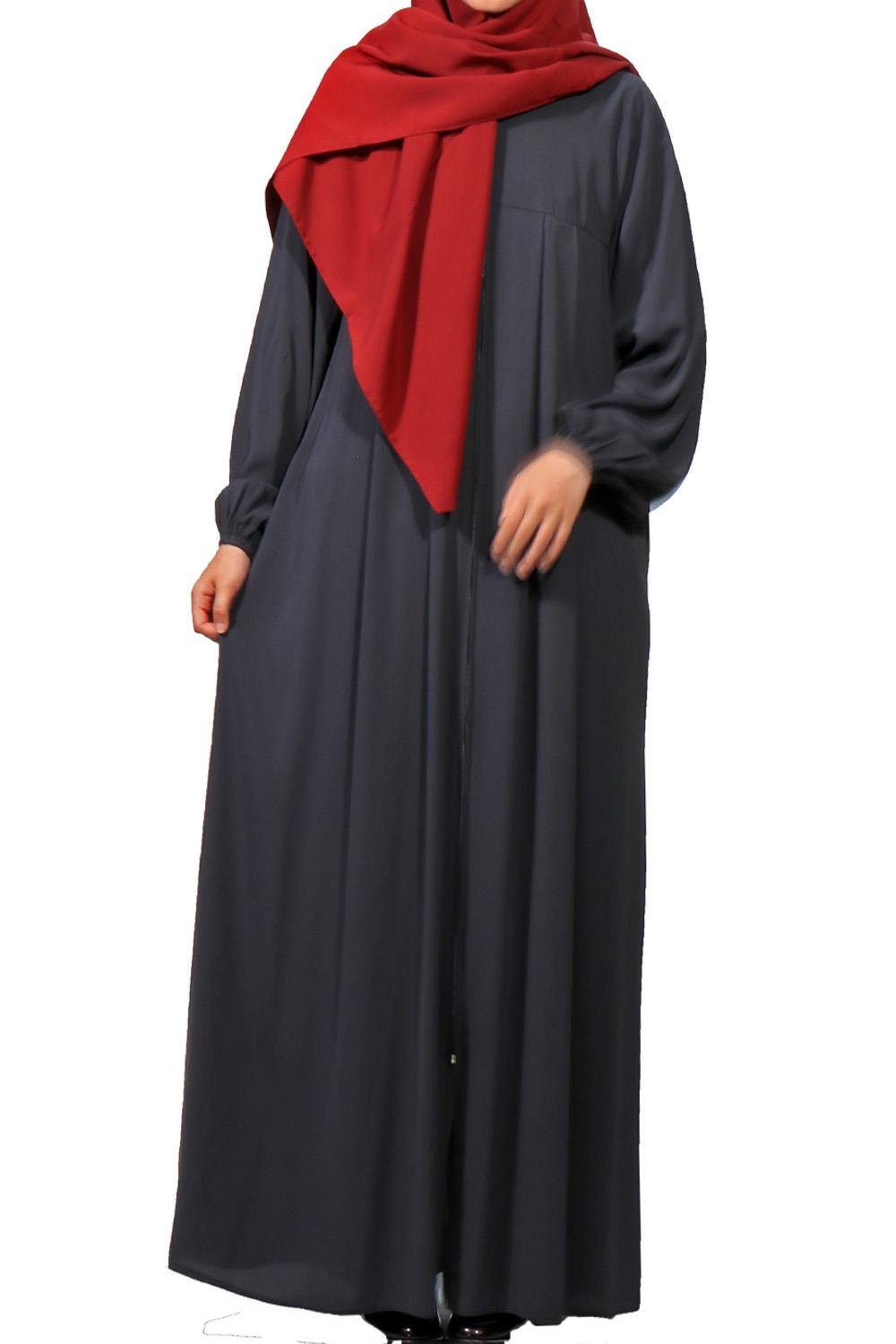 Düz Robalı Ferace - Füme  Ferace