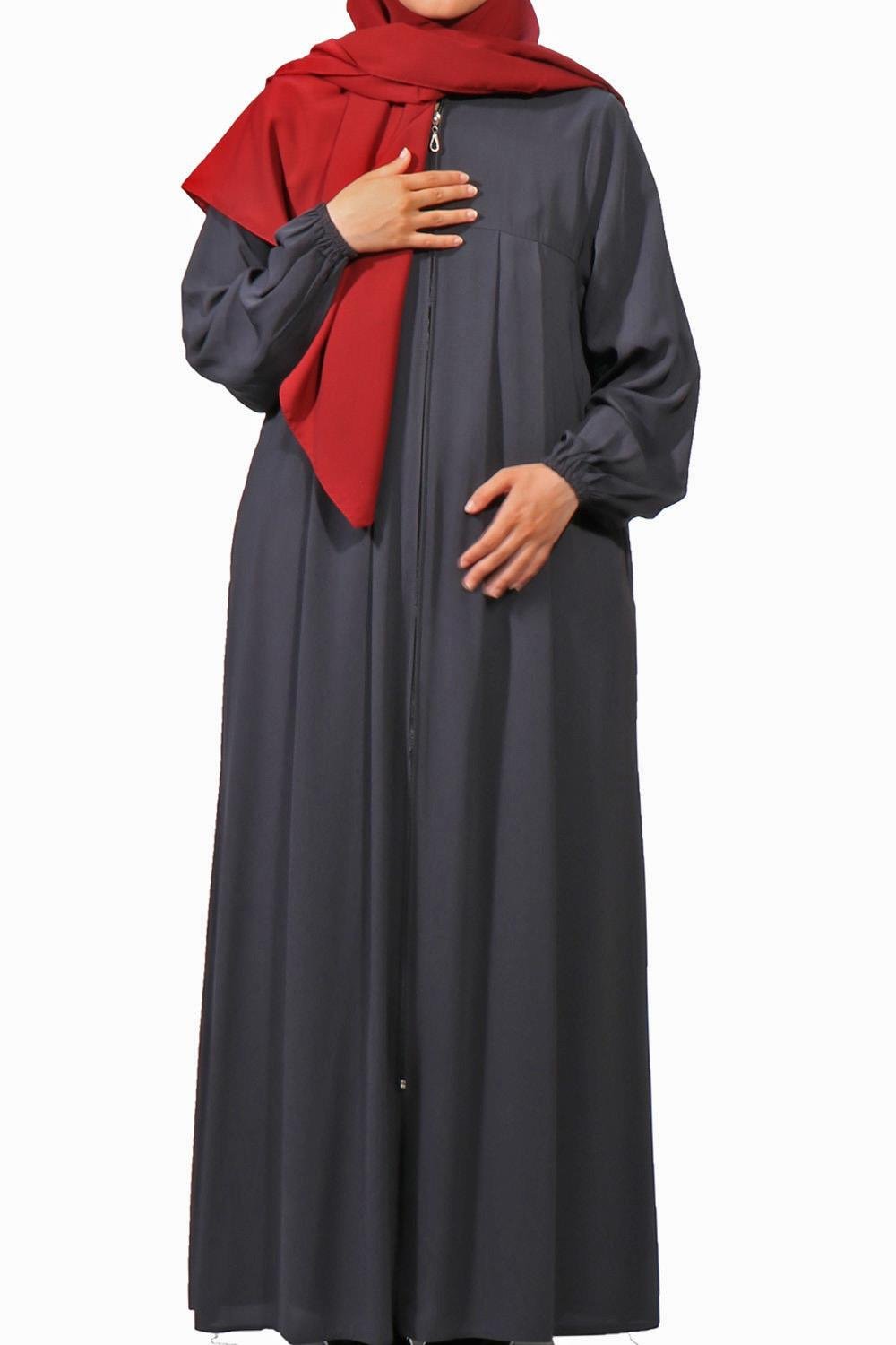 Düz Robalı Ferace - Füme  Ferace