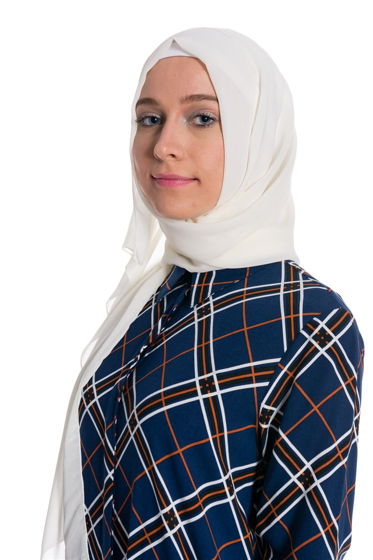 Gömlek Yaka Gizli Patlı Lacivert Tunik Tunik