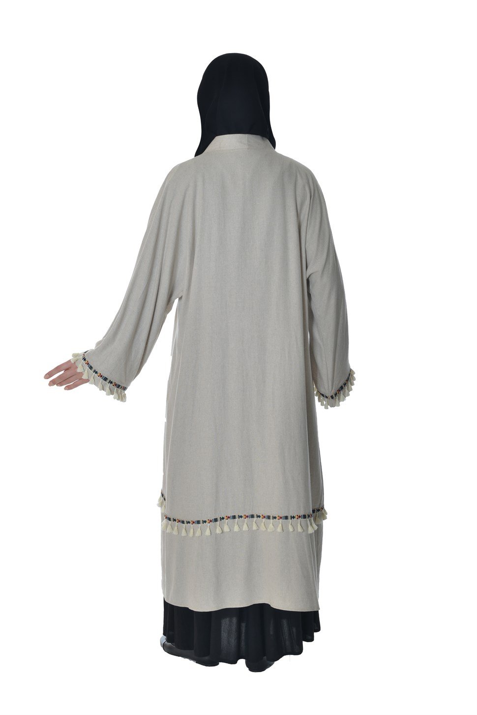Keten Püsküllü Abaya - Ferace Ferace