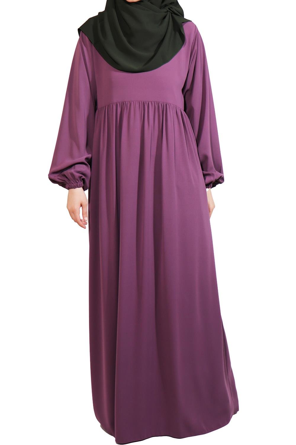 MEDİNE İPEĞİ DÜŞÜK ROBALI ELBİSE - GÜL KURUSU Elbise