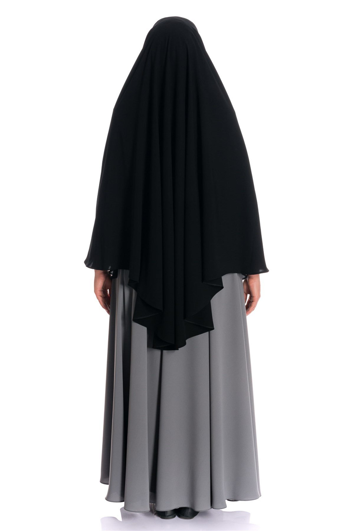 Sufle İpek - Siyah ( Çarşaf Üstü ) Çarşaf