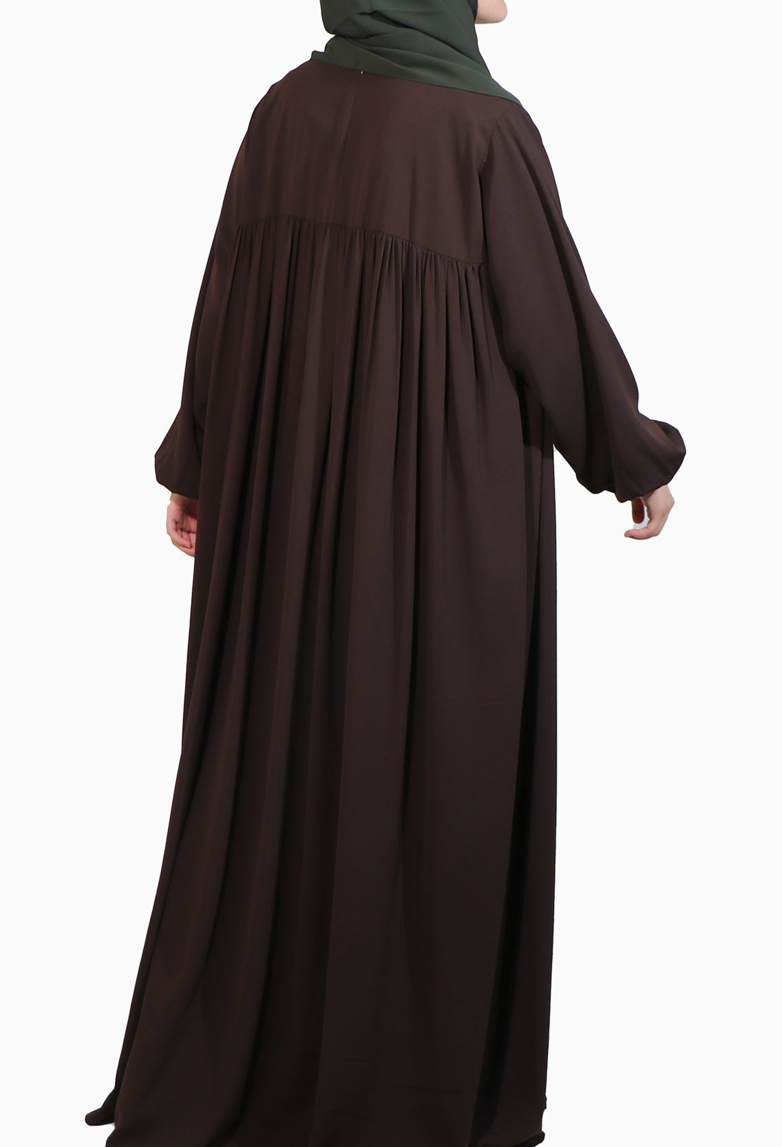 Sufle Elbise Takım - Kahve Çarşaf