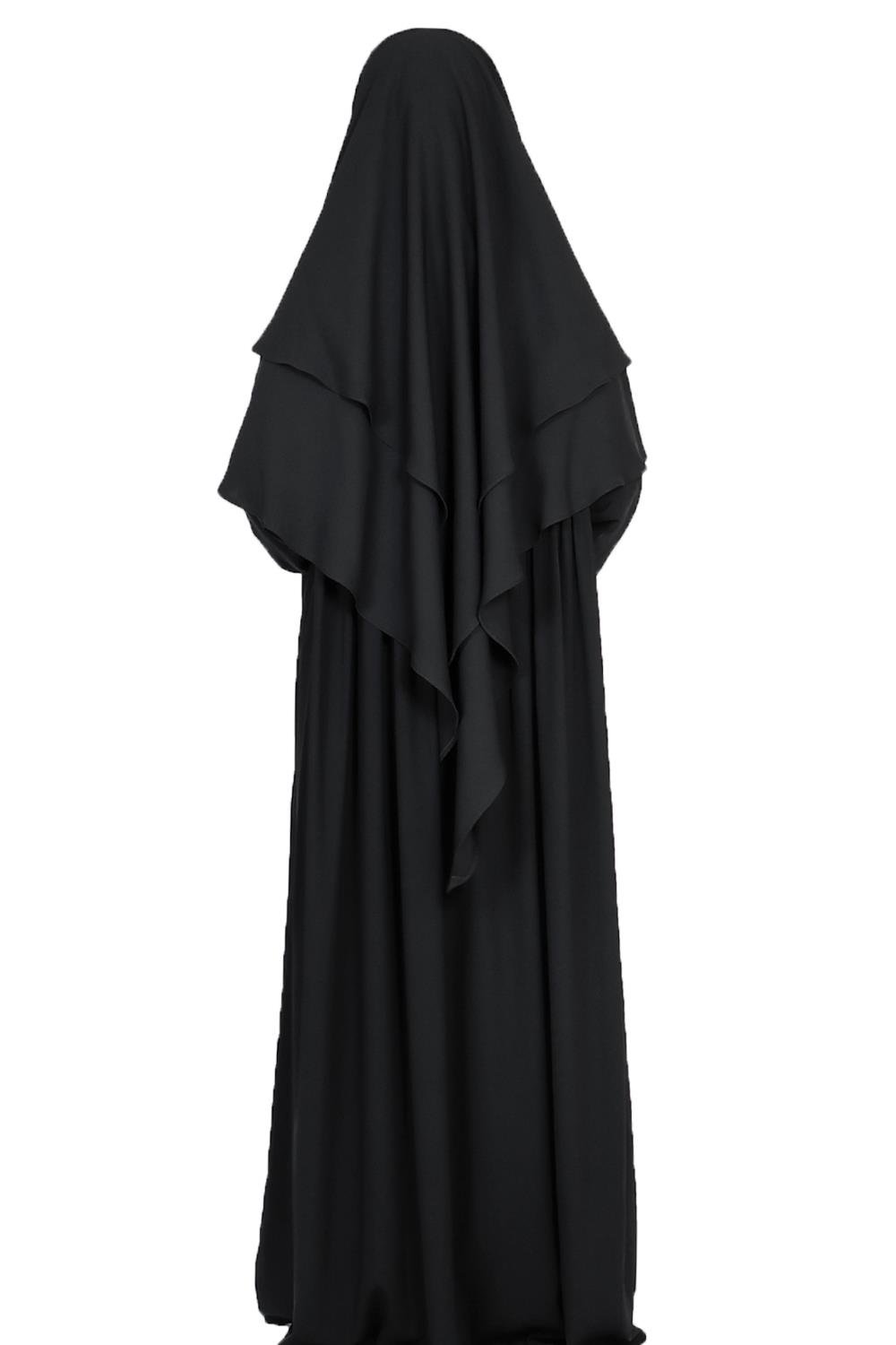 Sufle Elbise Takım - Siyah Çarşaf