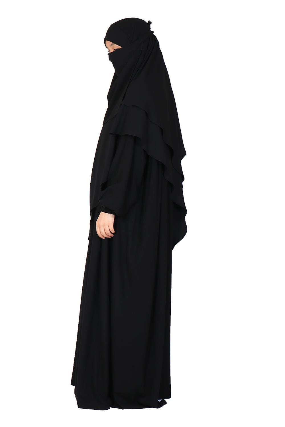 Sufle Elbise Takım - Siyah Çarşaf