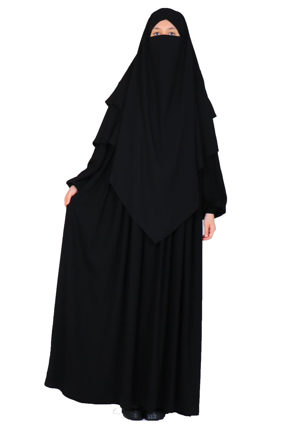 Sufle Elbise Takım - Siyah Çarşaf