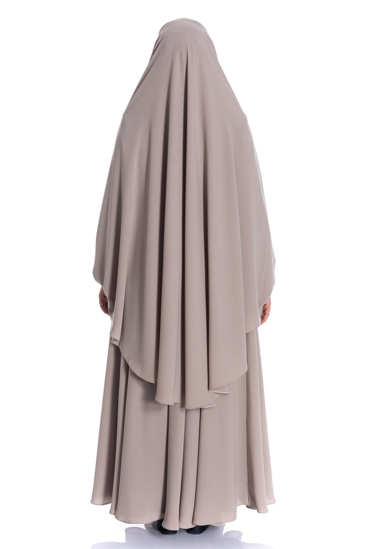 Sultanbaş İpek Peçeli Ayrı Bej Çarşaf Çarşaf