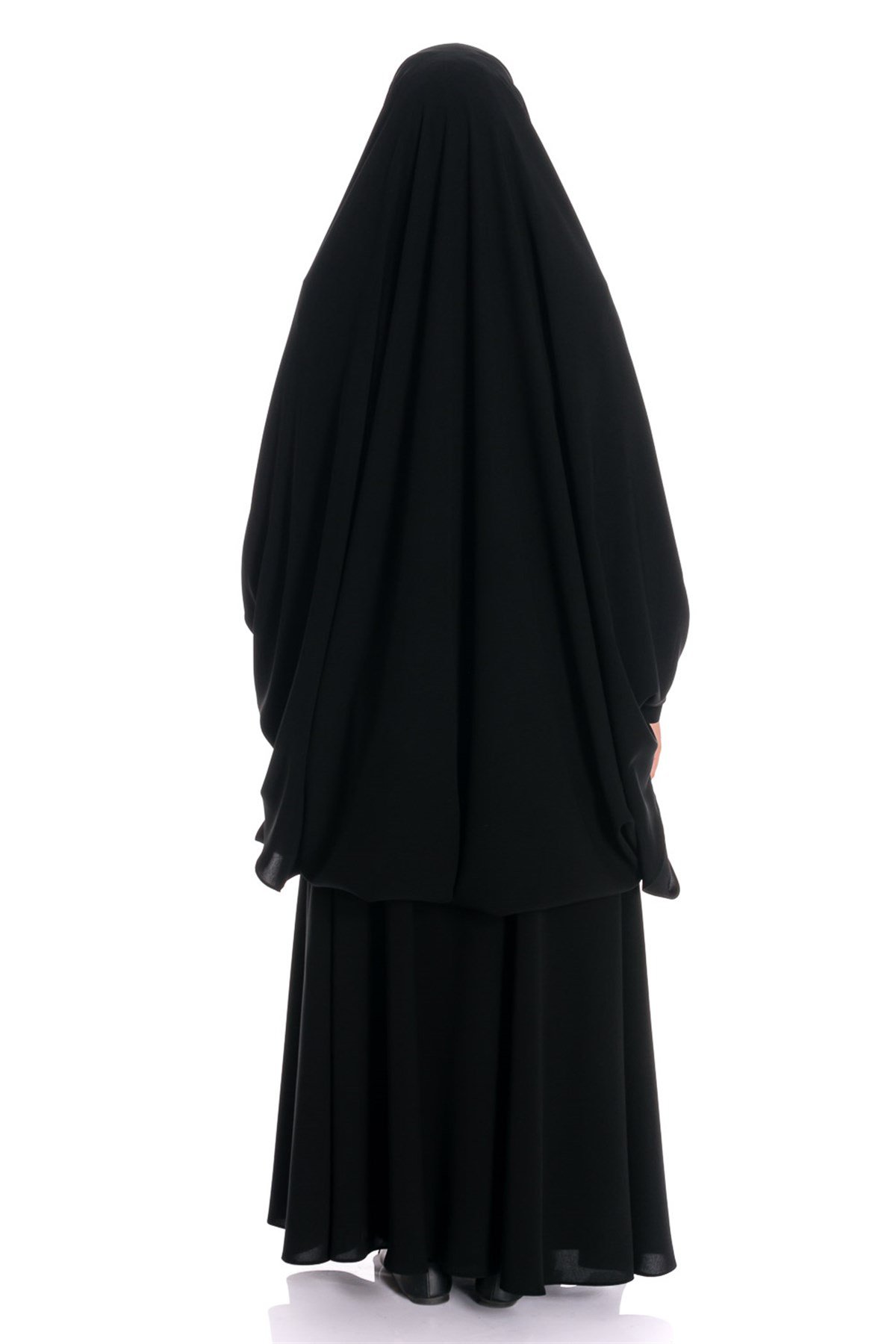 Sultanbaş Krep Peçeli Bitişik Çarşaf  Çarşaf