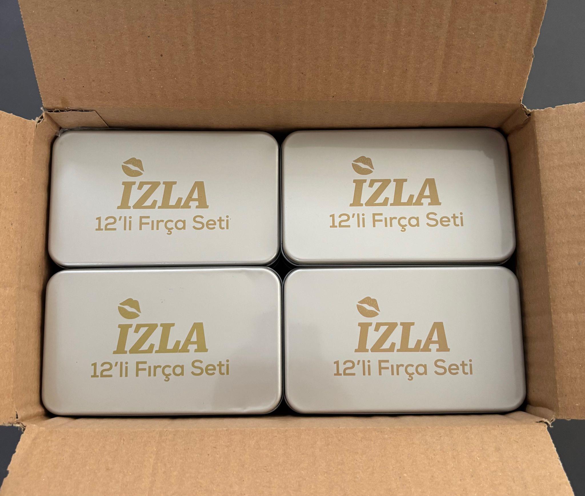 12 Parça Bambu Makyaj Fırça Seti