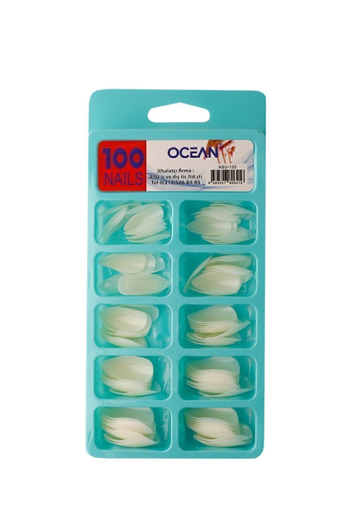 133 - 100'lü Kutulu Badem Protez Takma Tırnak
