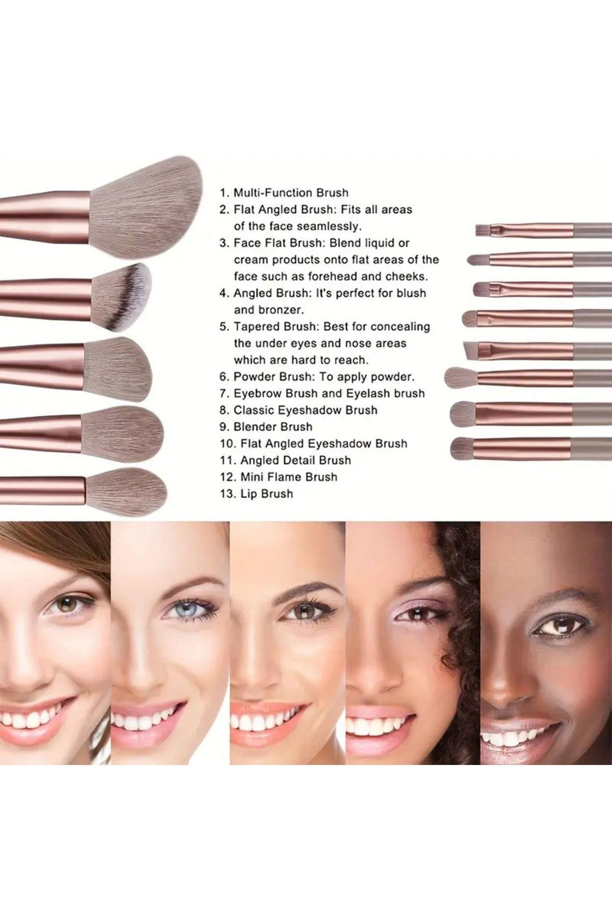 33 Parça Yüksek Kaliteli Fırçalar, Saç Bandı, Bileklikler ve Güzellik Süngerleri