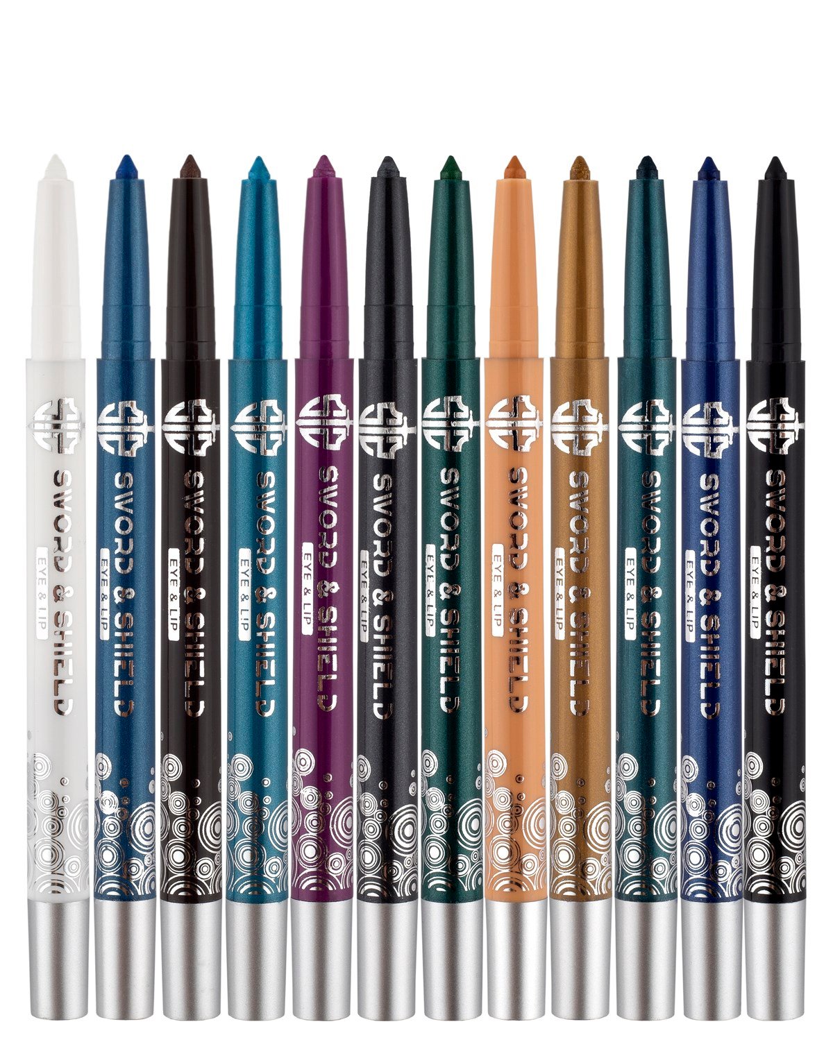 Asansörlü 12 Renkli Neon Göz Kalemi Seti