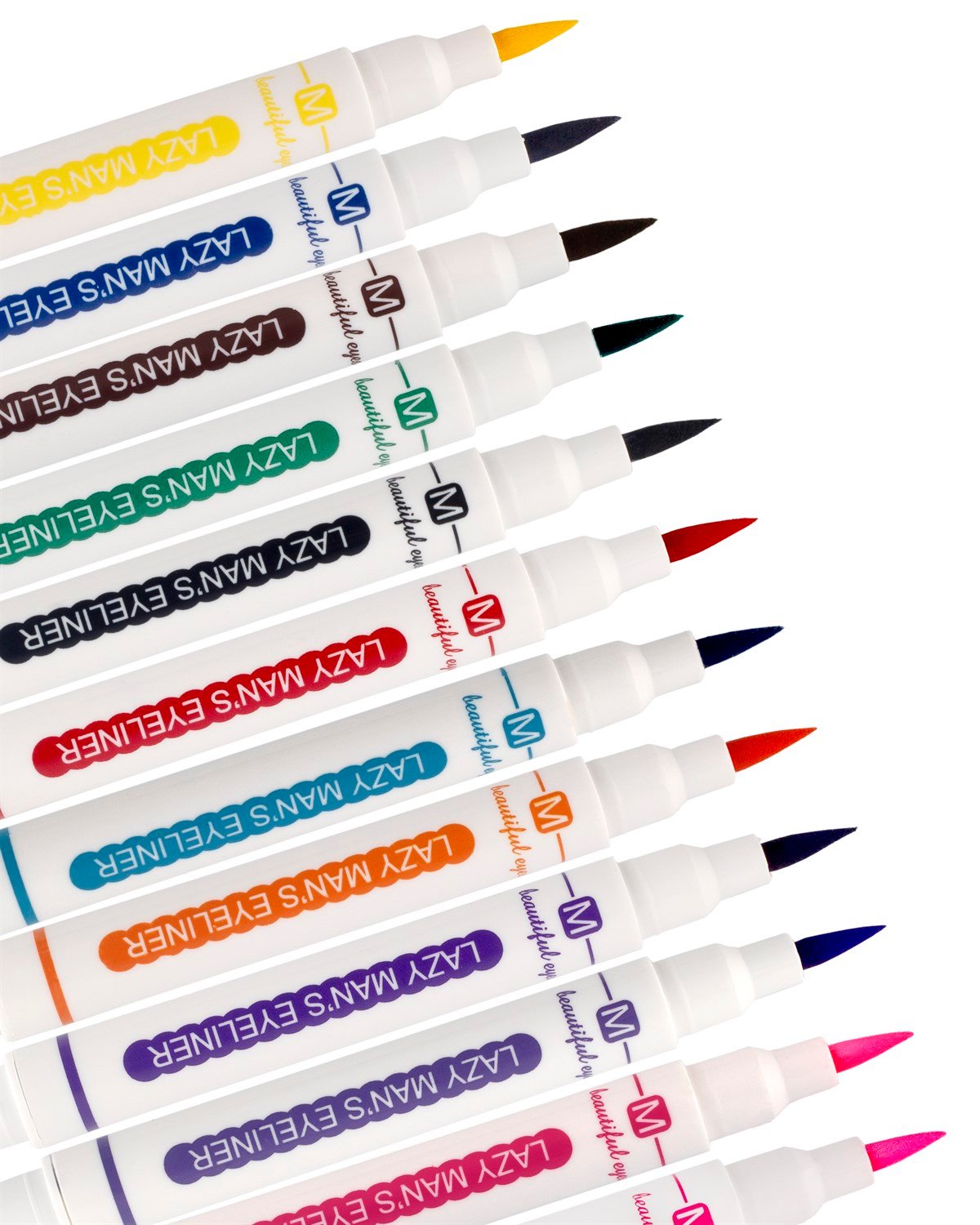 Çift Taraflı 12 Renk Pen Eyeliner Seti