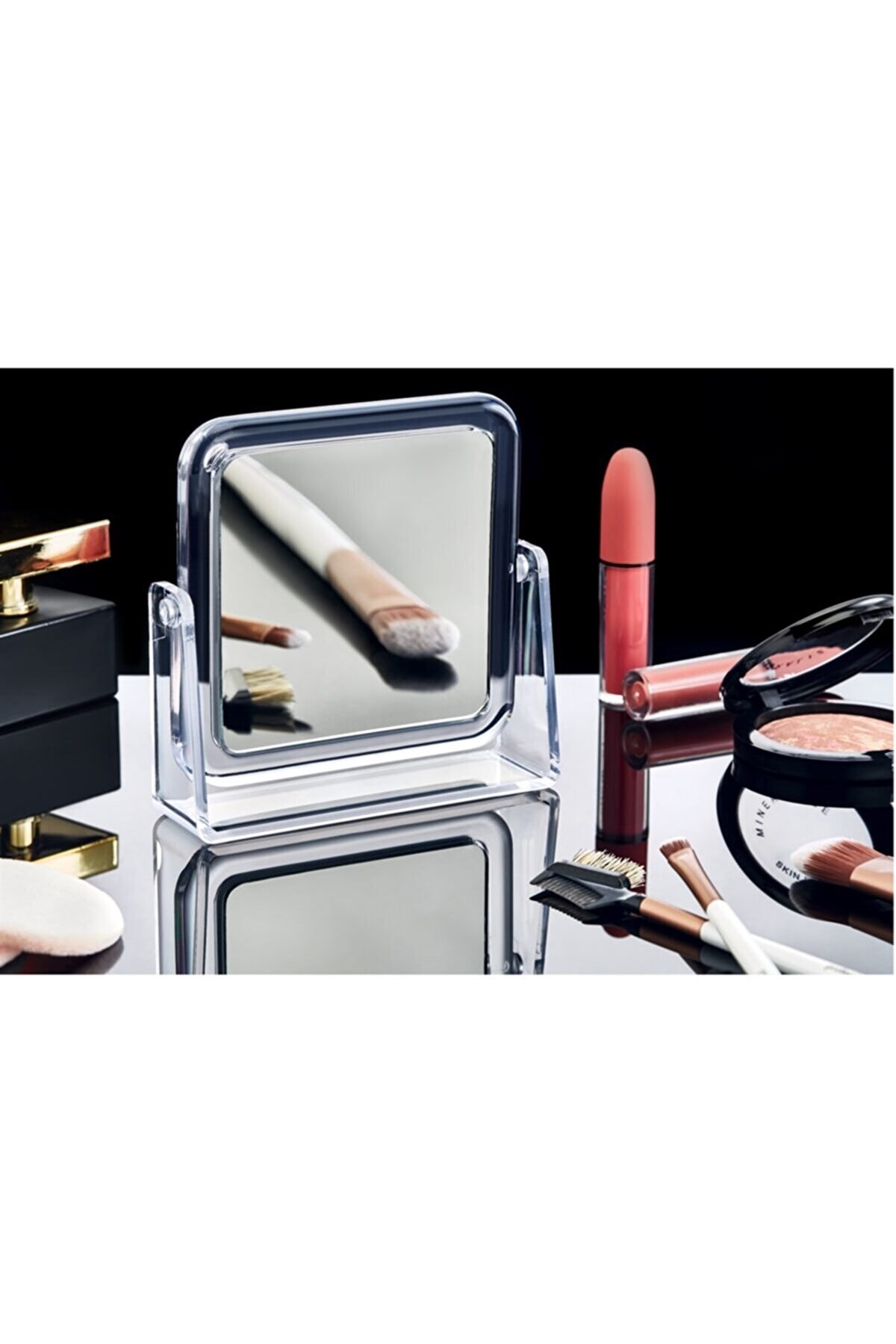 Çift Taraflı Büyüteçli Ayna Kare