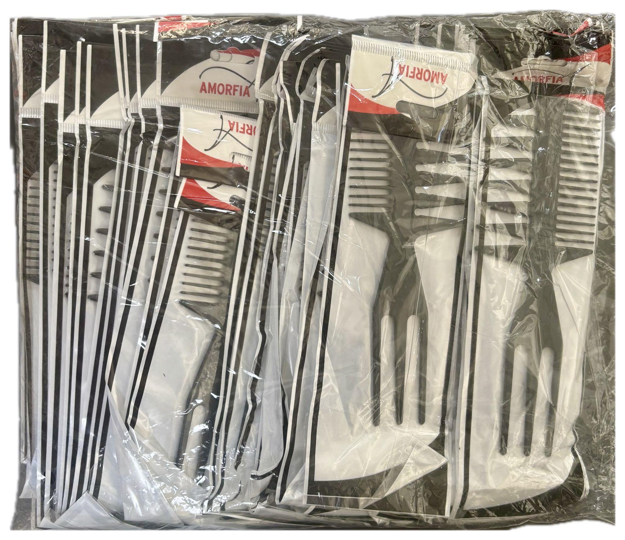 Çift Taraflı Geniş Aralıklı Wax Şekil Verme Tarağı Antistatik Karbon Tarak FR193