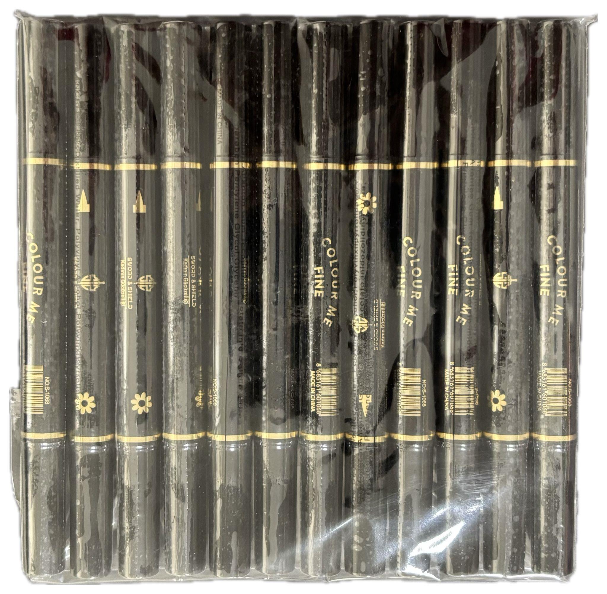 Çift Uçlu Çiçek Desenli Eyeliner