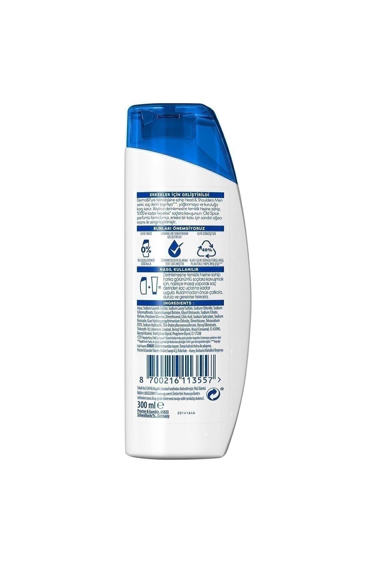 Erkeklere Özel Kepeğe Karşı Etkili Şampuan Old Spice 300 Ml