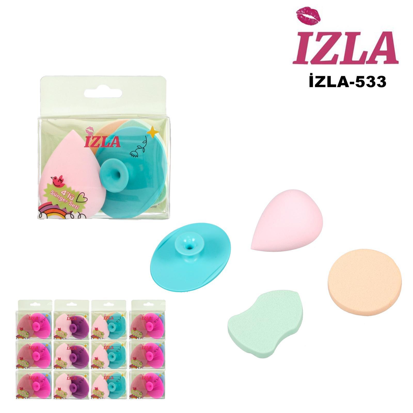 Fırça Temizleyicili 4'lü Sünger Seti İzla534