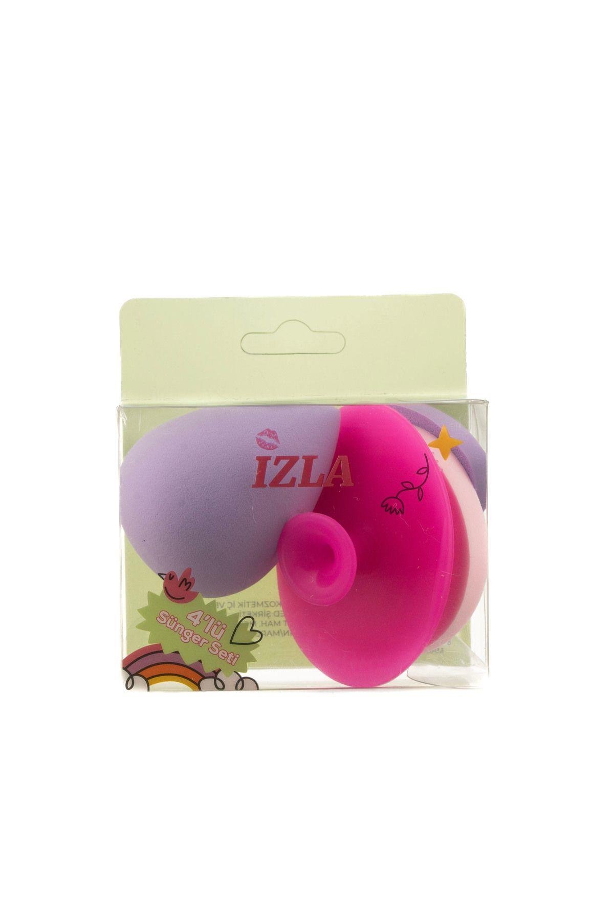 Fırça Temizleyicili 4'lü Sünger Seti İzla534