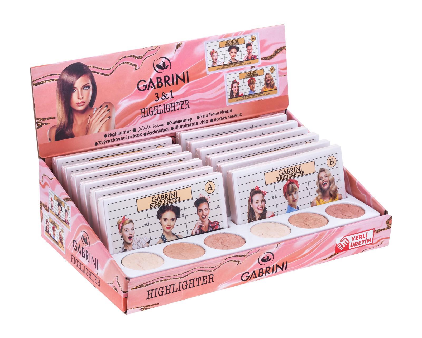 Gabrini 3'lü Aydınlatıcı Paleti A