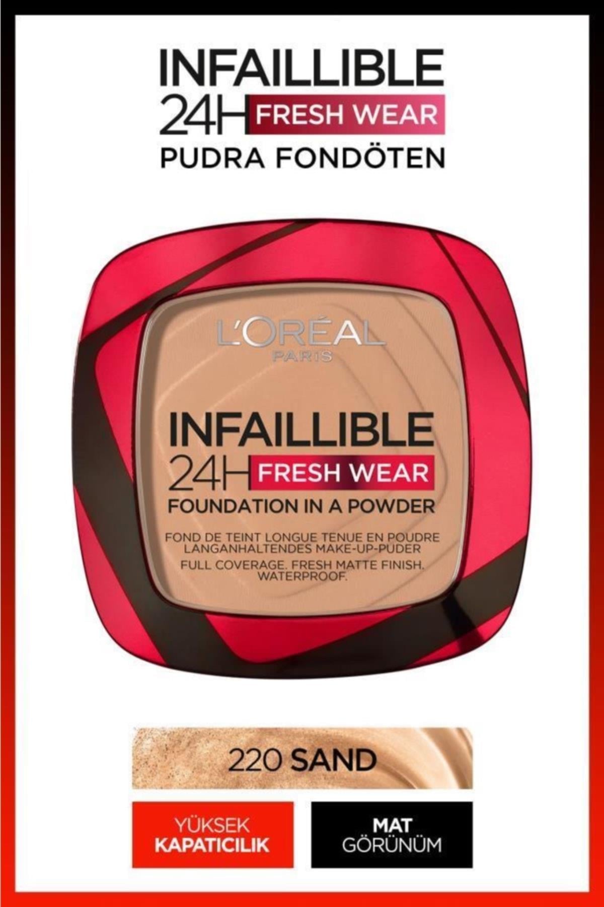 Infaillible 24h Fresh Wear Pudra Fondöten 220 Sand