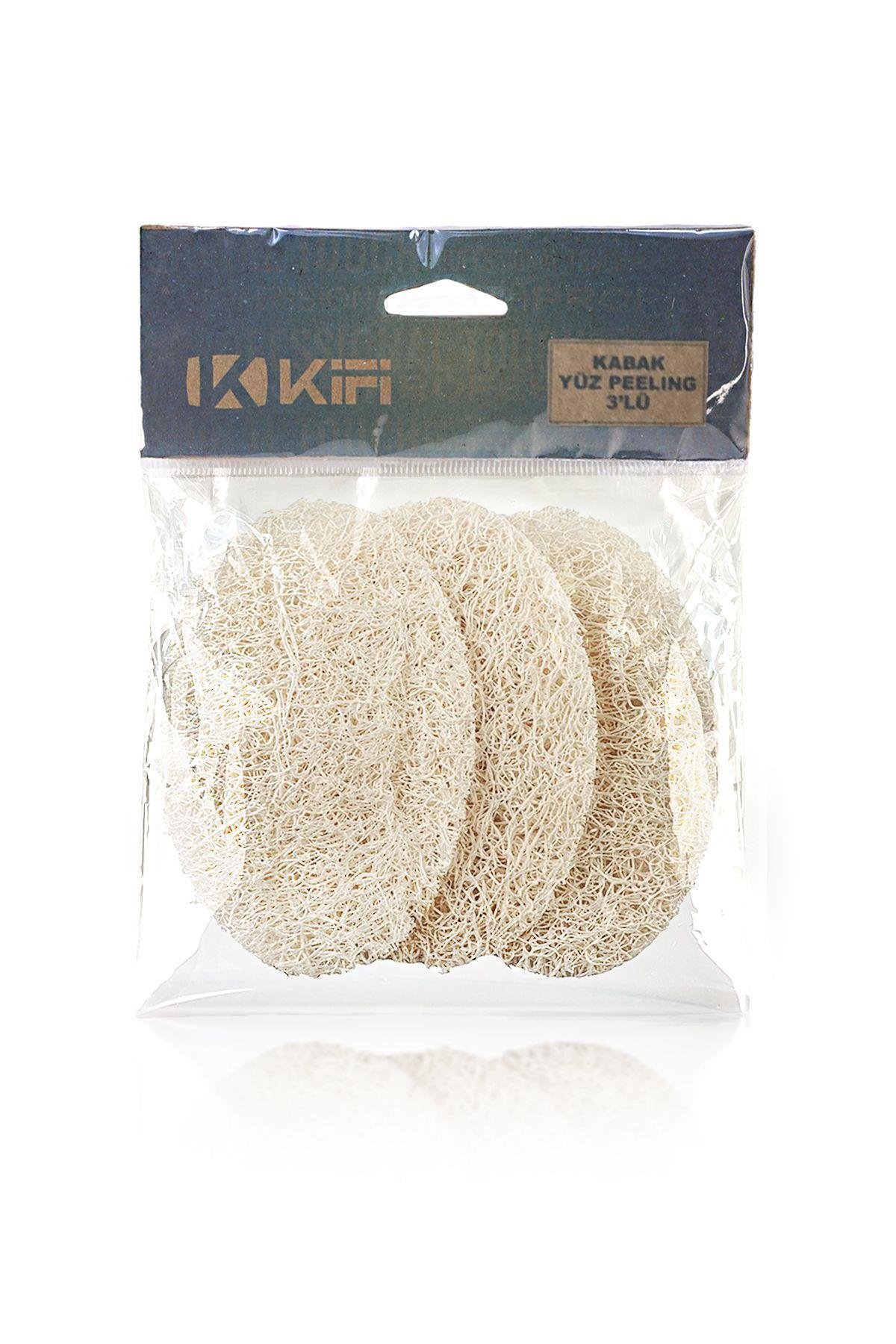 Kifi Doğal Kabak 3'lü Yüz Peeling Lifi KF9090