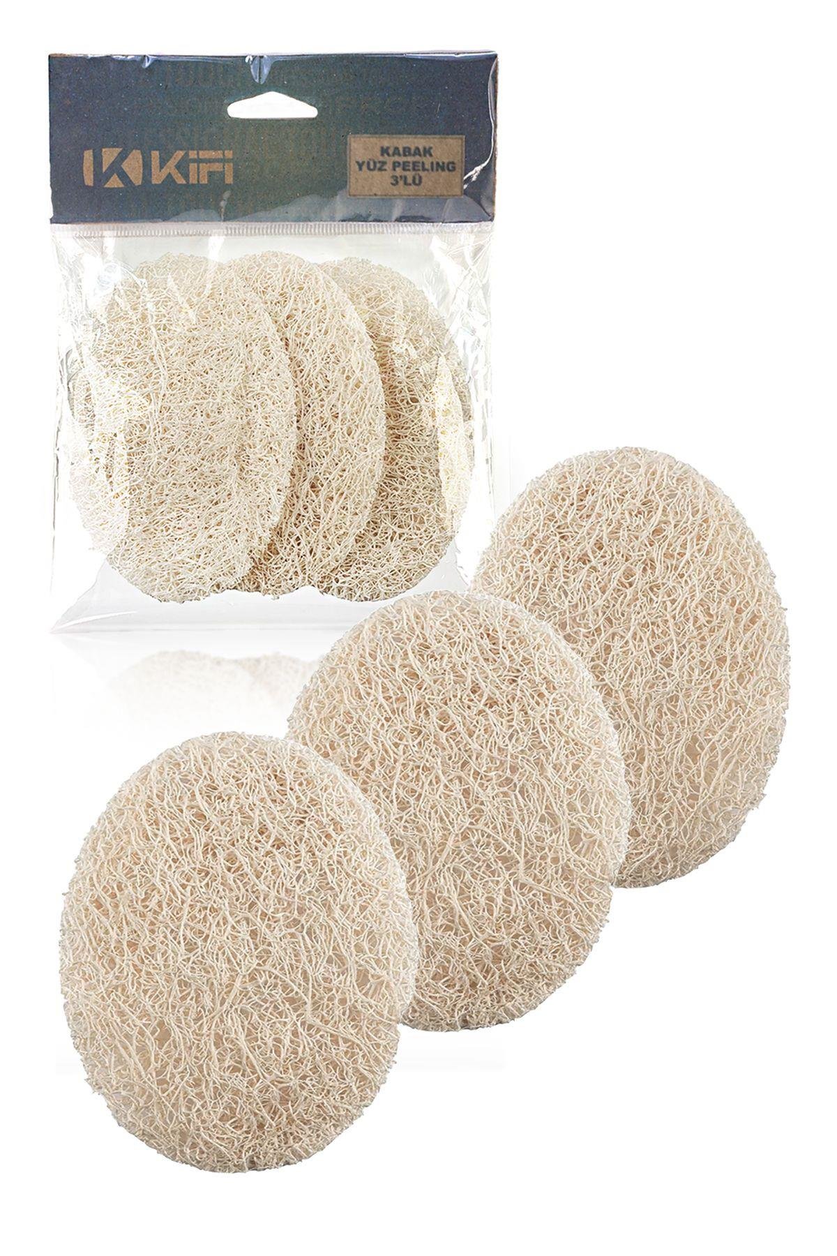 Kifi Doğal Kabak 3'lü Yüz Peeling Lifi KF9090