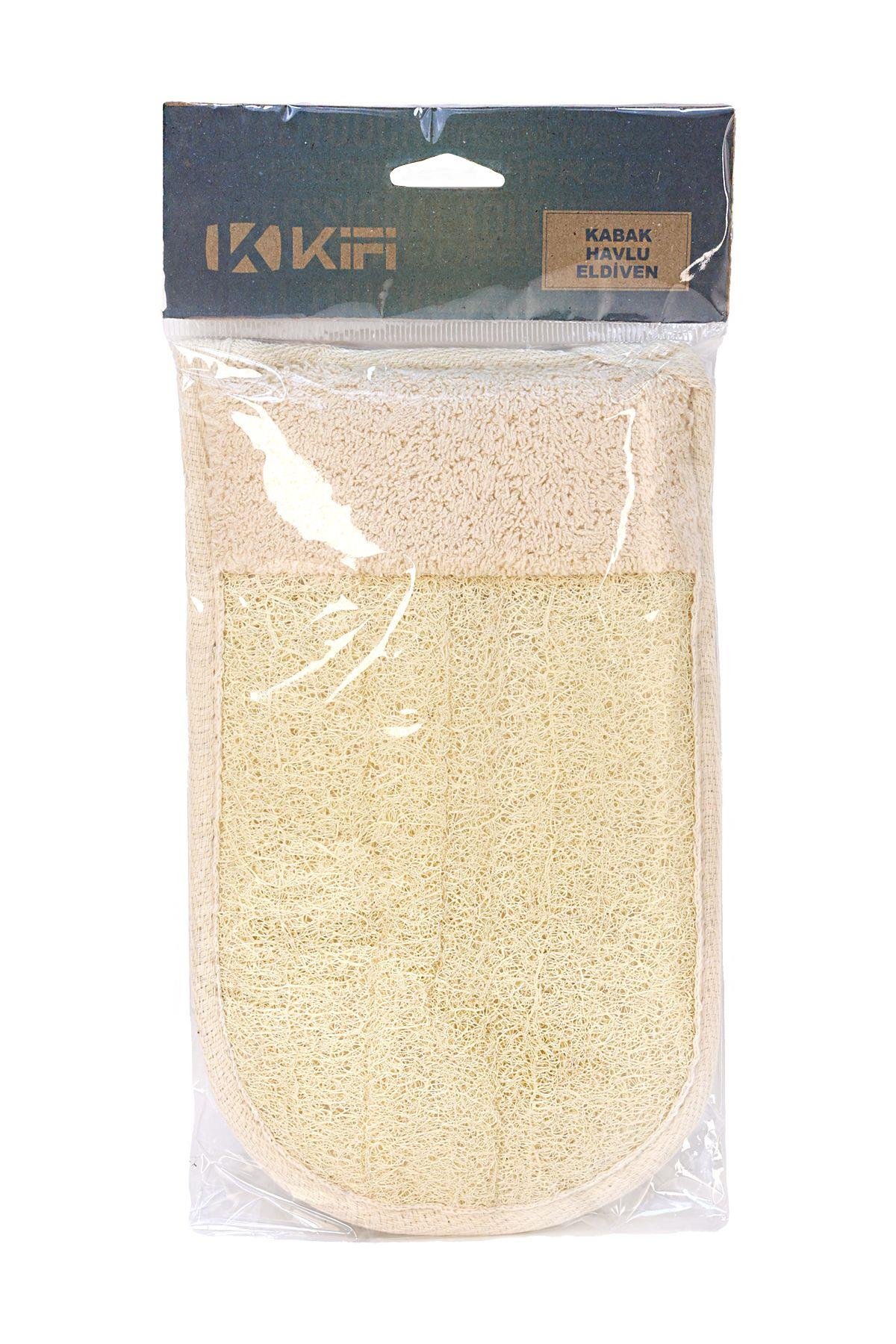 Kifi Doğal Kabak Havlu Eldiven - Çift Taraflı KF9020
