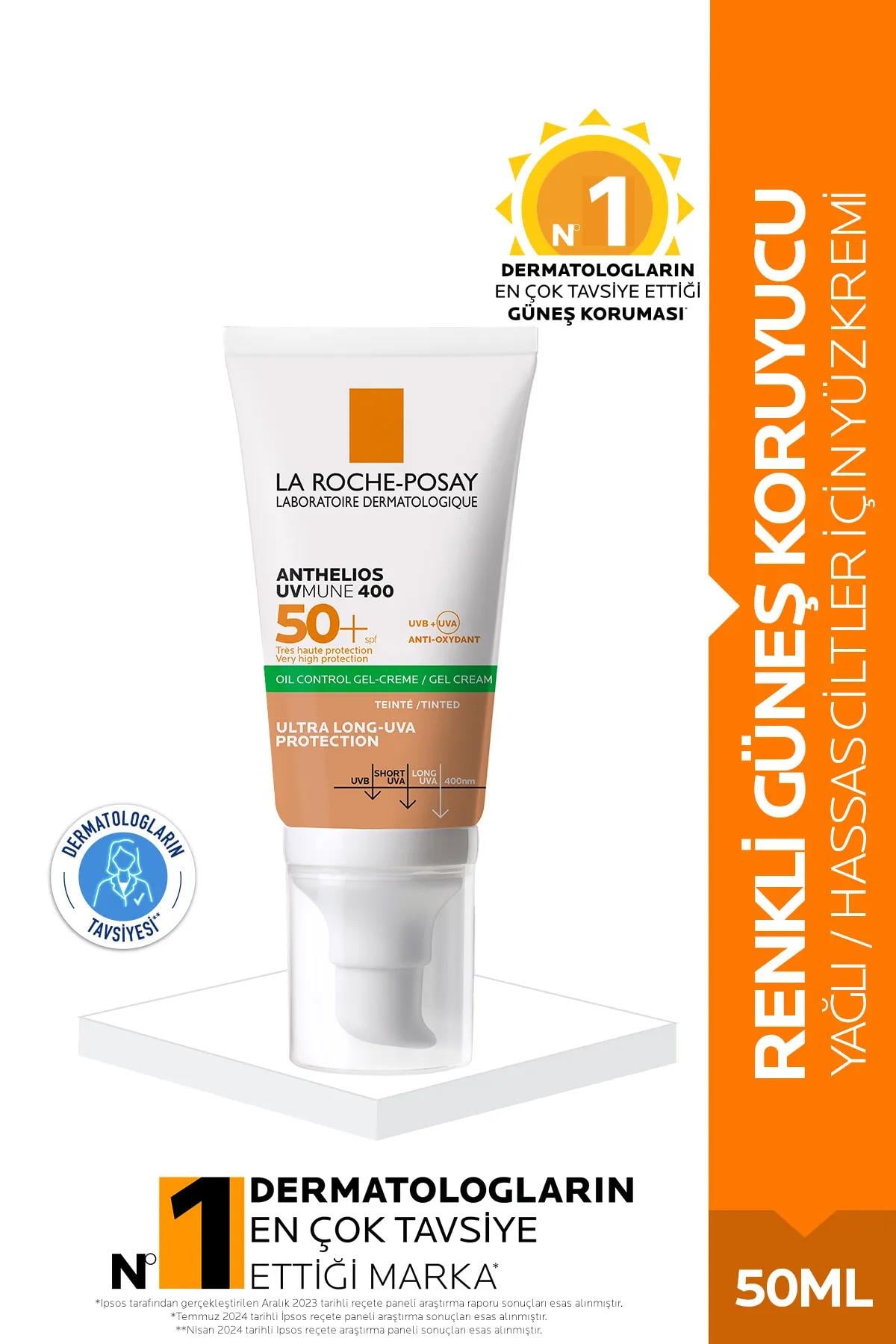 La Roche-Posay Anthelios UVmune 400 Oil Control 50 Faktör Renkli Güneş Kremi 50 ml
