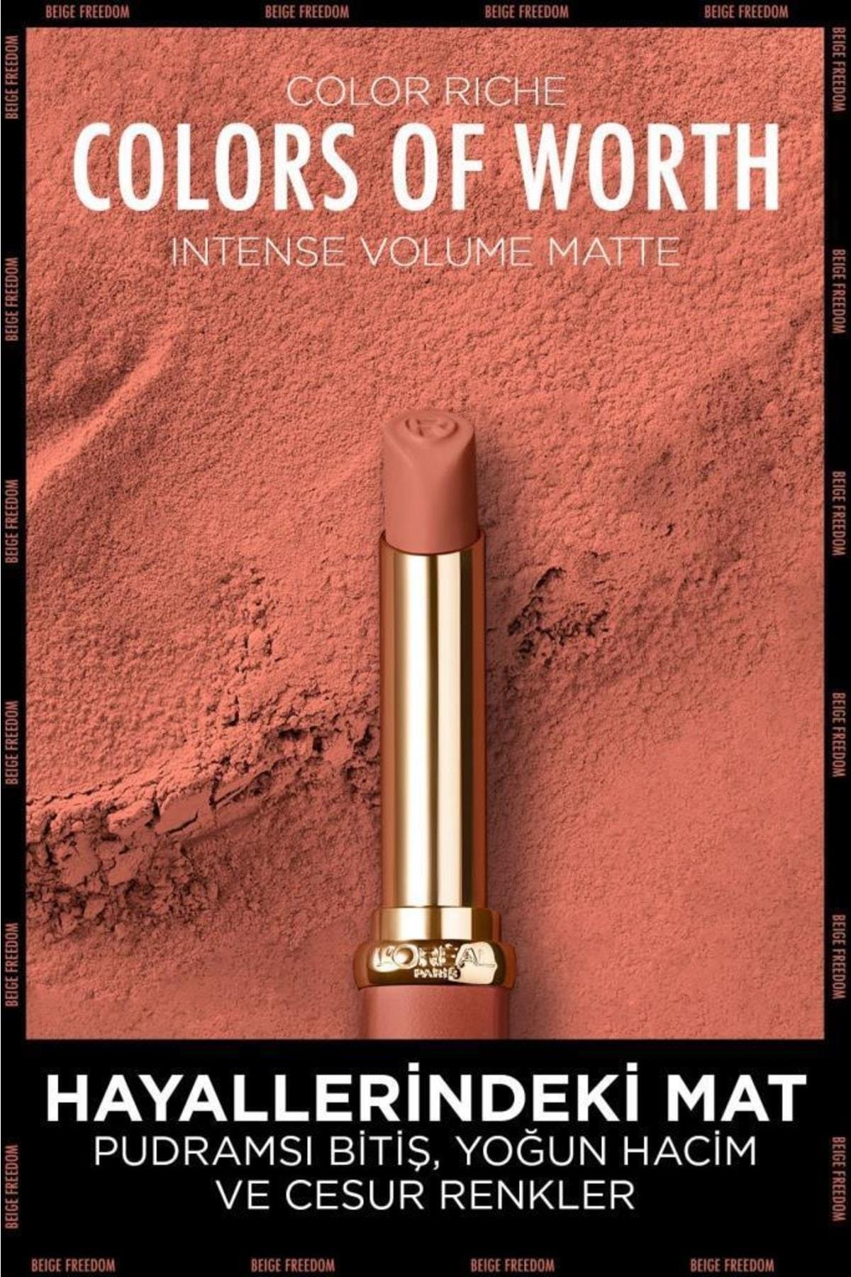 L'Oreal Paris Color Riche Colors Of Worth Intense Volume Matte Ruj
