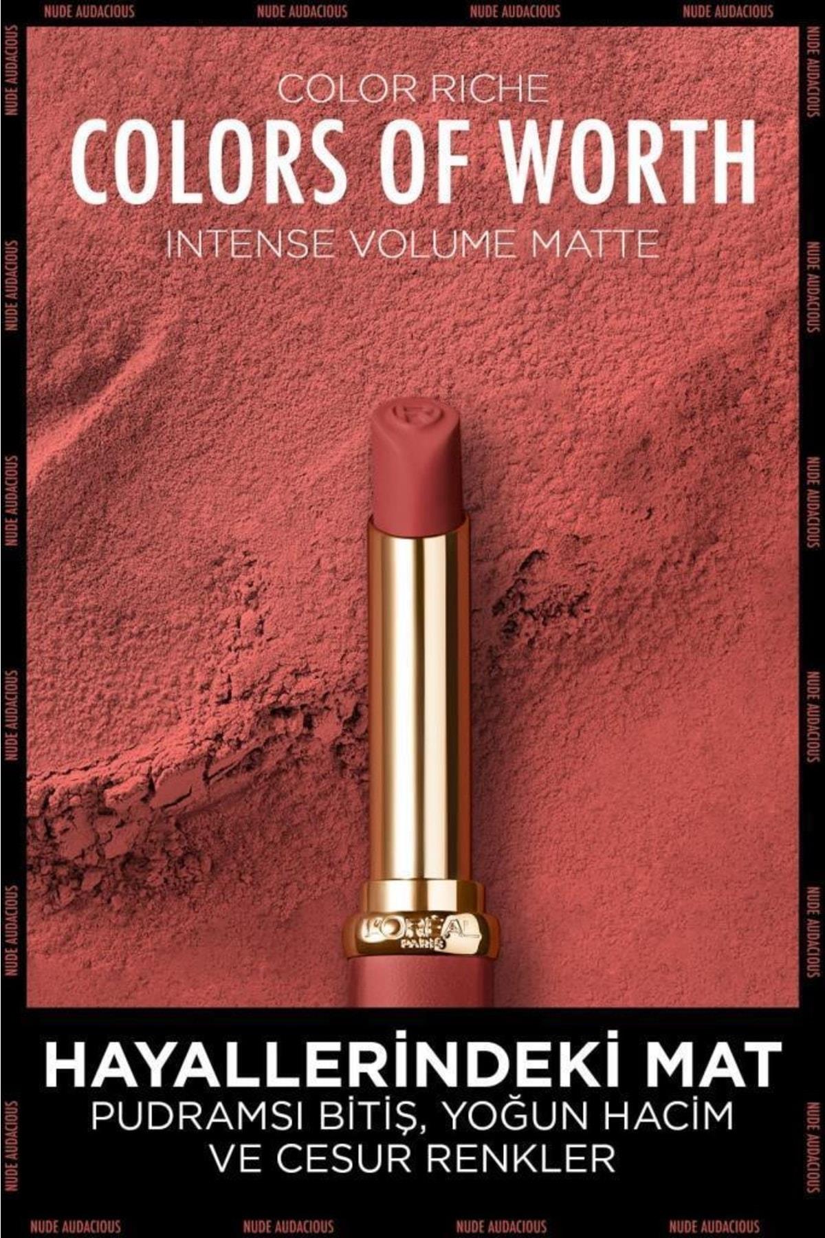 L'Oreal Paris Color Riche Colors Of Worth Intense Volume Matte Ruj