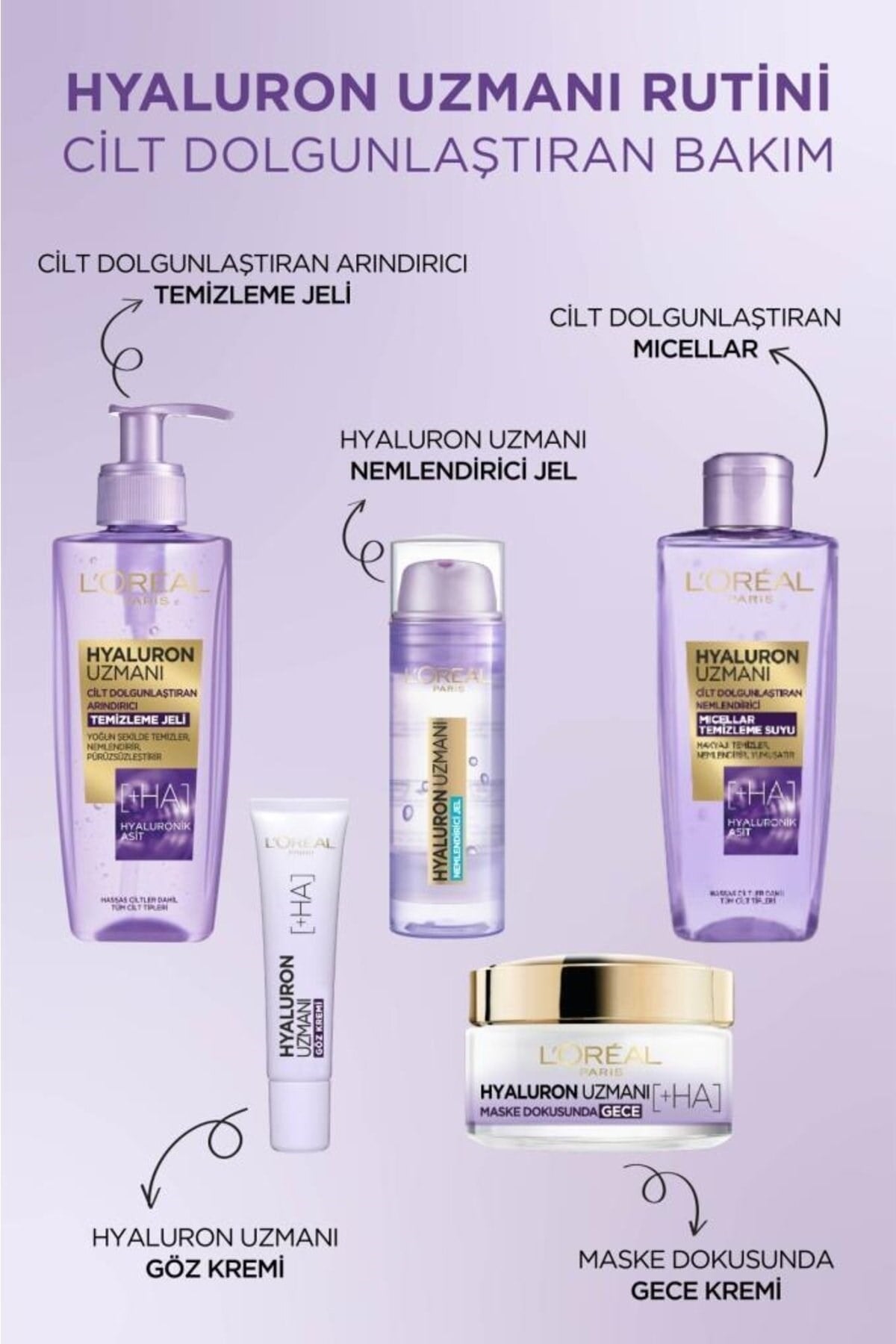 L'Oreal Paris Hyaluron Uzmanı Nemlendirici Jel 50 ml