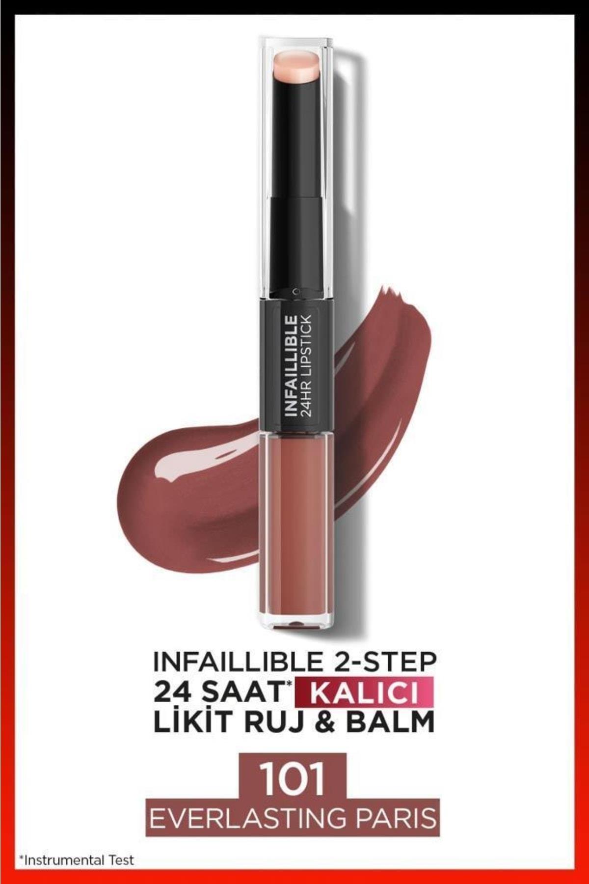 L'Oreal Paris Infaillible 2-step 24 Saat Kalıcı Likit Ruj & Balm