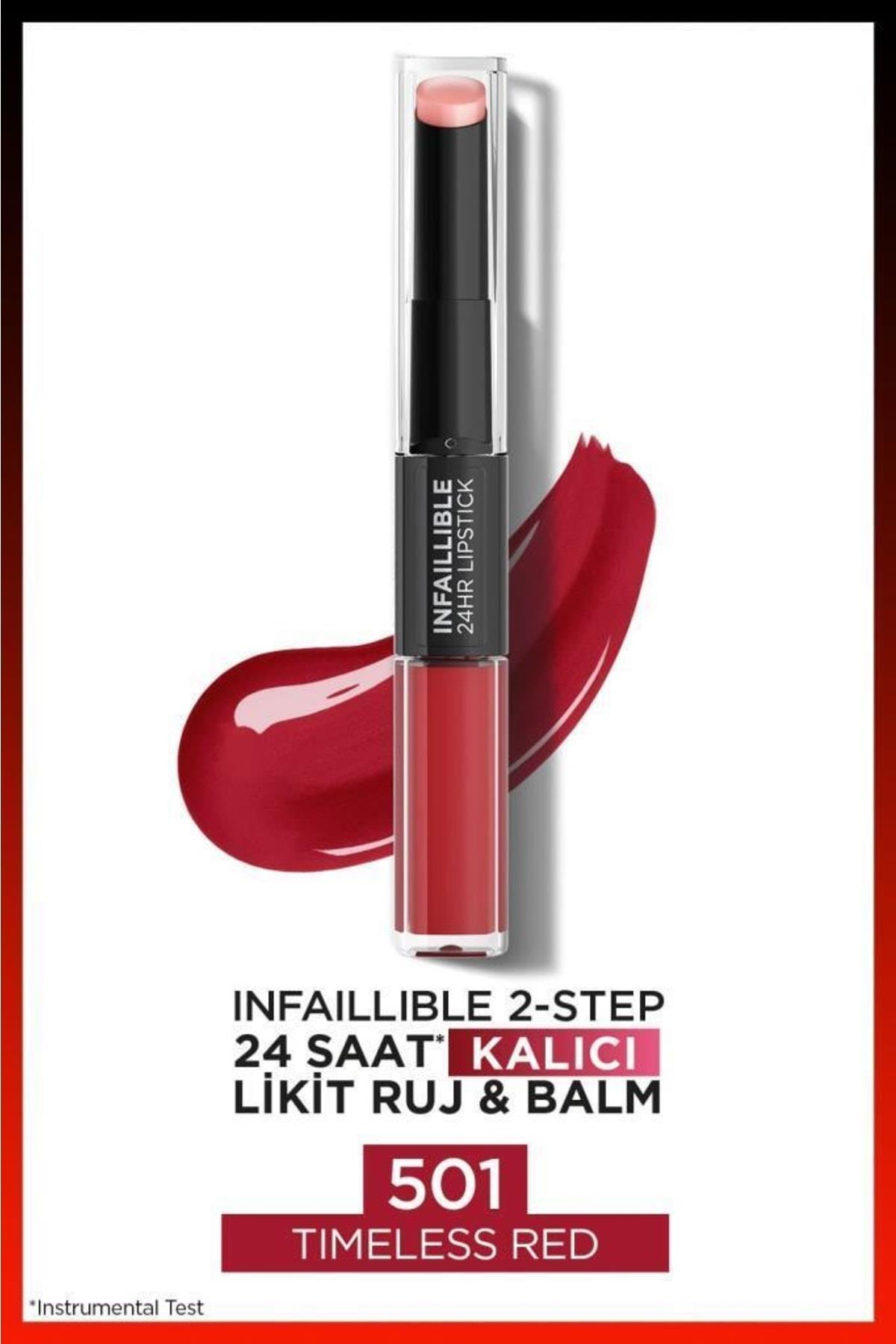 L'Oreal Paris Infaillible 2-step 24 Saat Kalıcı Likit Ruj & Balm