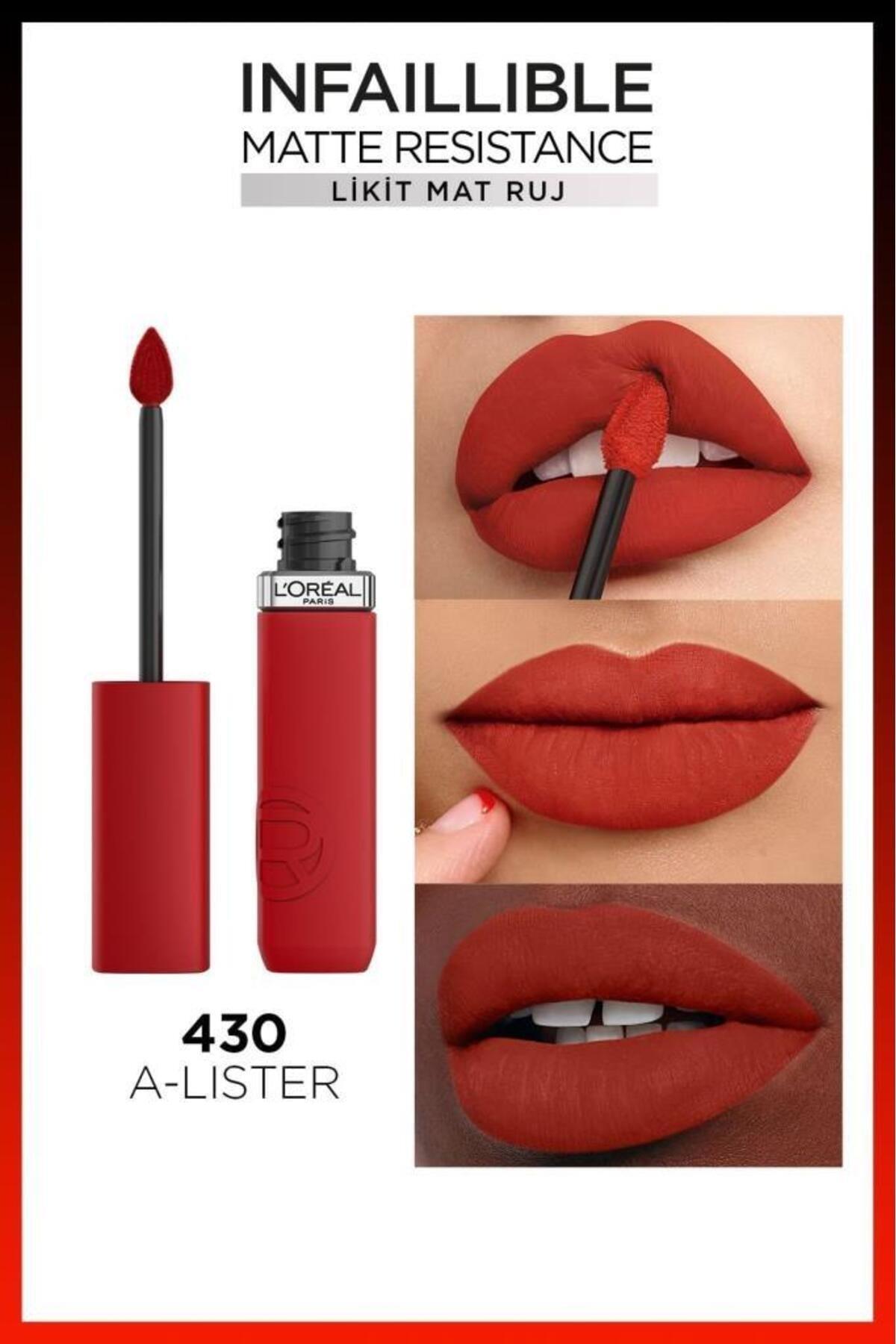 L'Oreal Paris Infaillible Matte Resistance Likit Mat Ruj
