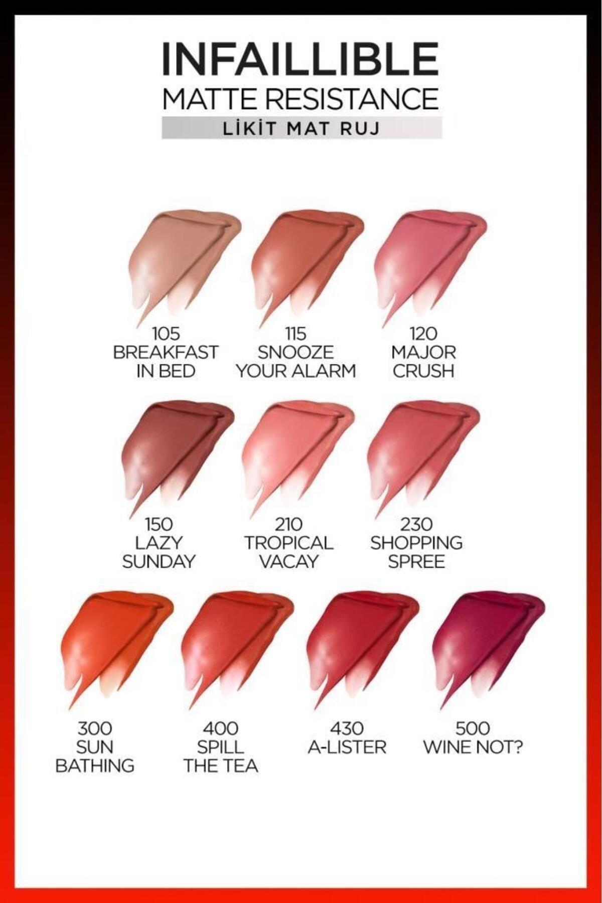 L'Oreal Paris Infaillible Matte Resistance Likit Mat Ruj