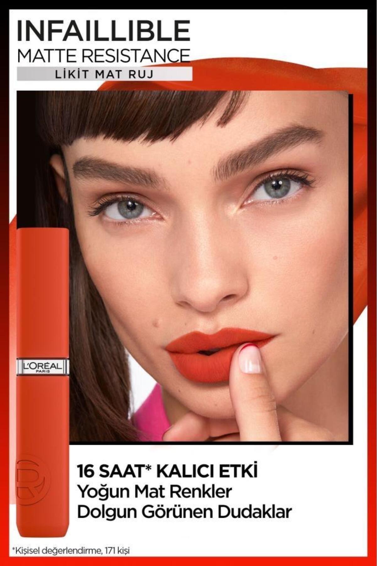 L'Oreal Paris Infaillible Matte Resistance Likit Mat Ruj